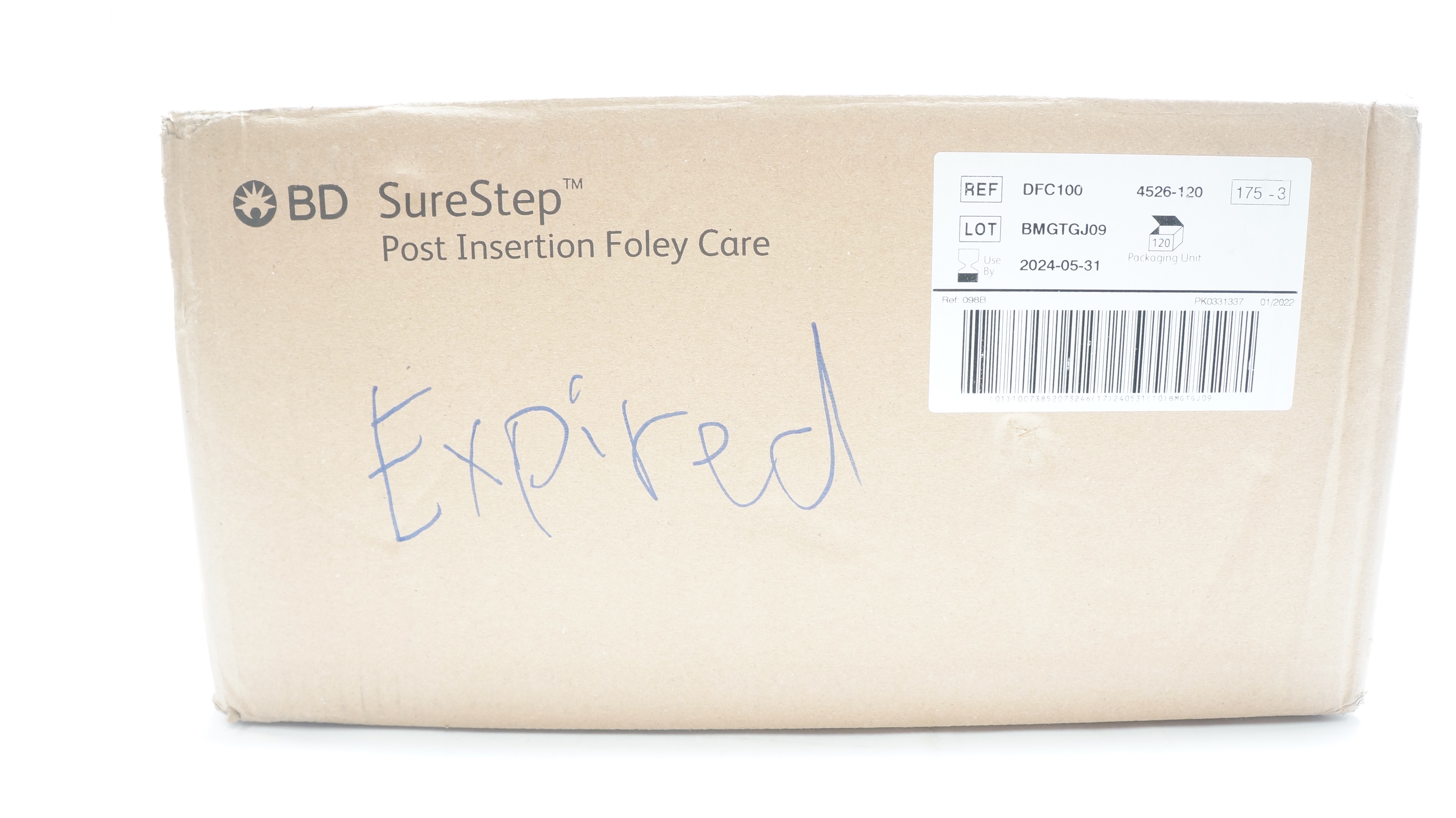 BD DFC100 Provon SureStep Post Insertion Foley Care (x) - Box of 120