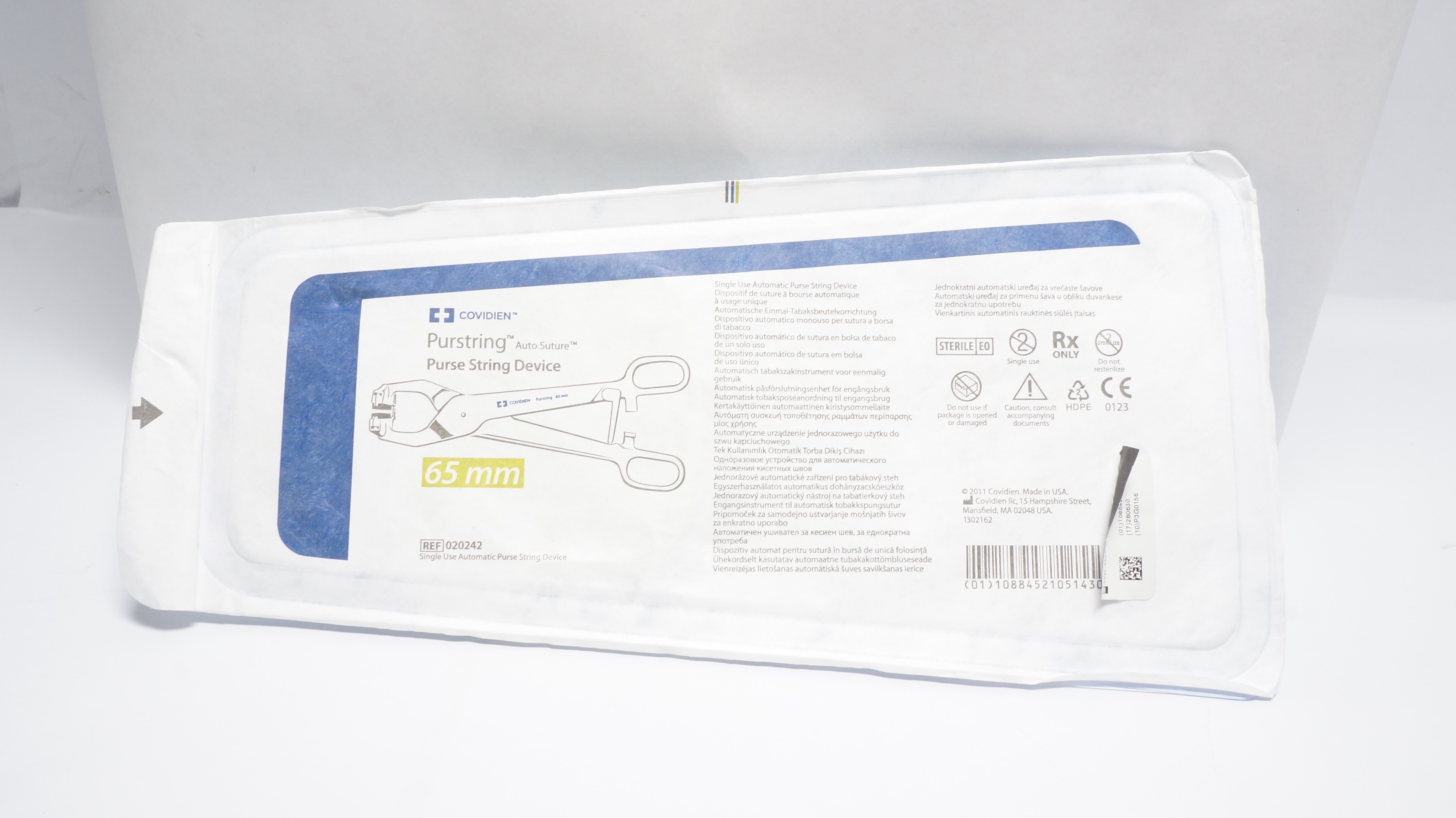 Covidien 020242 Purstring AutoSuture Purse String Device 65mm