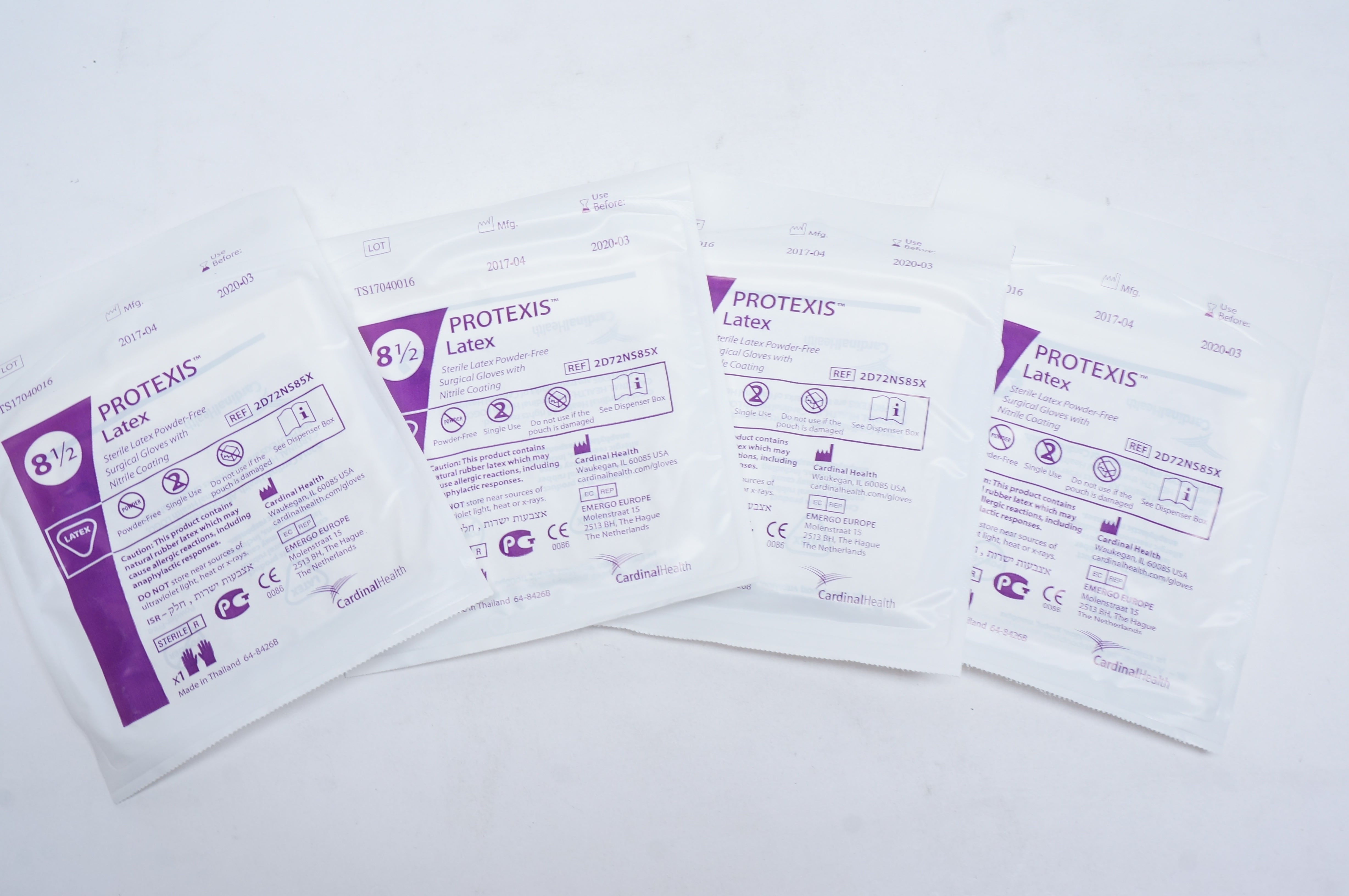 Cardinal Health 2D72NS85X PROTEXIS Latex Sterile Gloves 8-1/2 (x) - Lot of 111