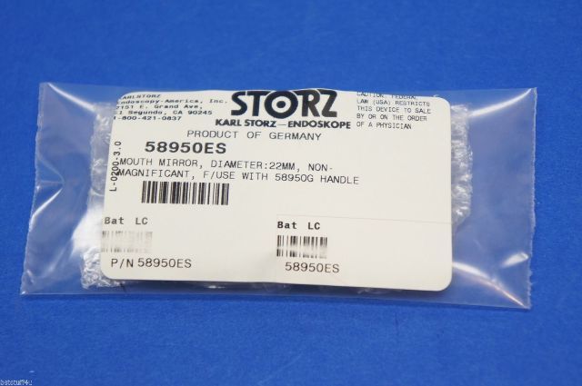 Karl Storz 58950ES Mouth Mirror Diameter 22mm Non-Magnificant
