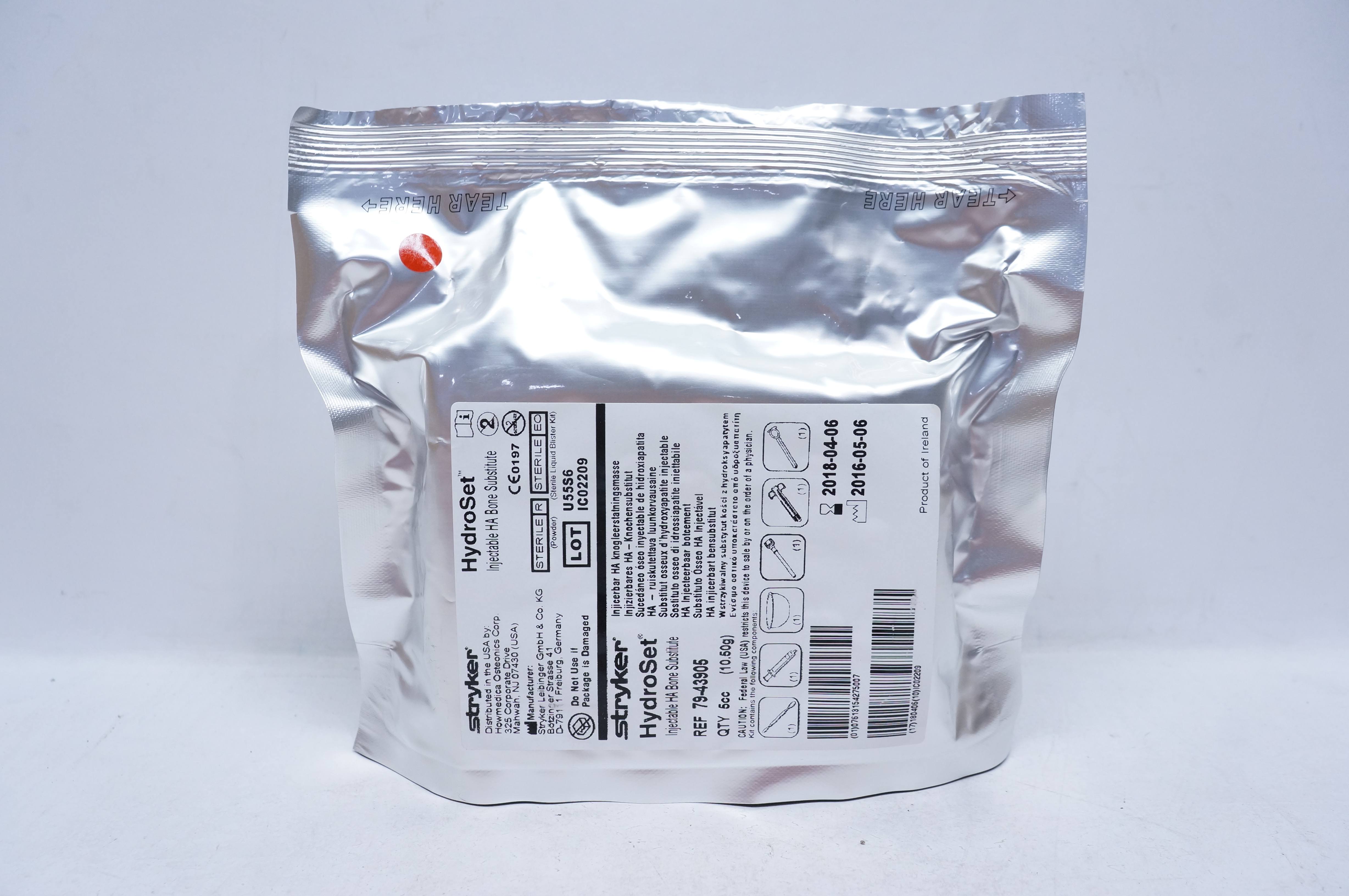 Stryker 79-43905 HydroSet Injectable HA Bone Substitute 5cc (x)