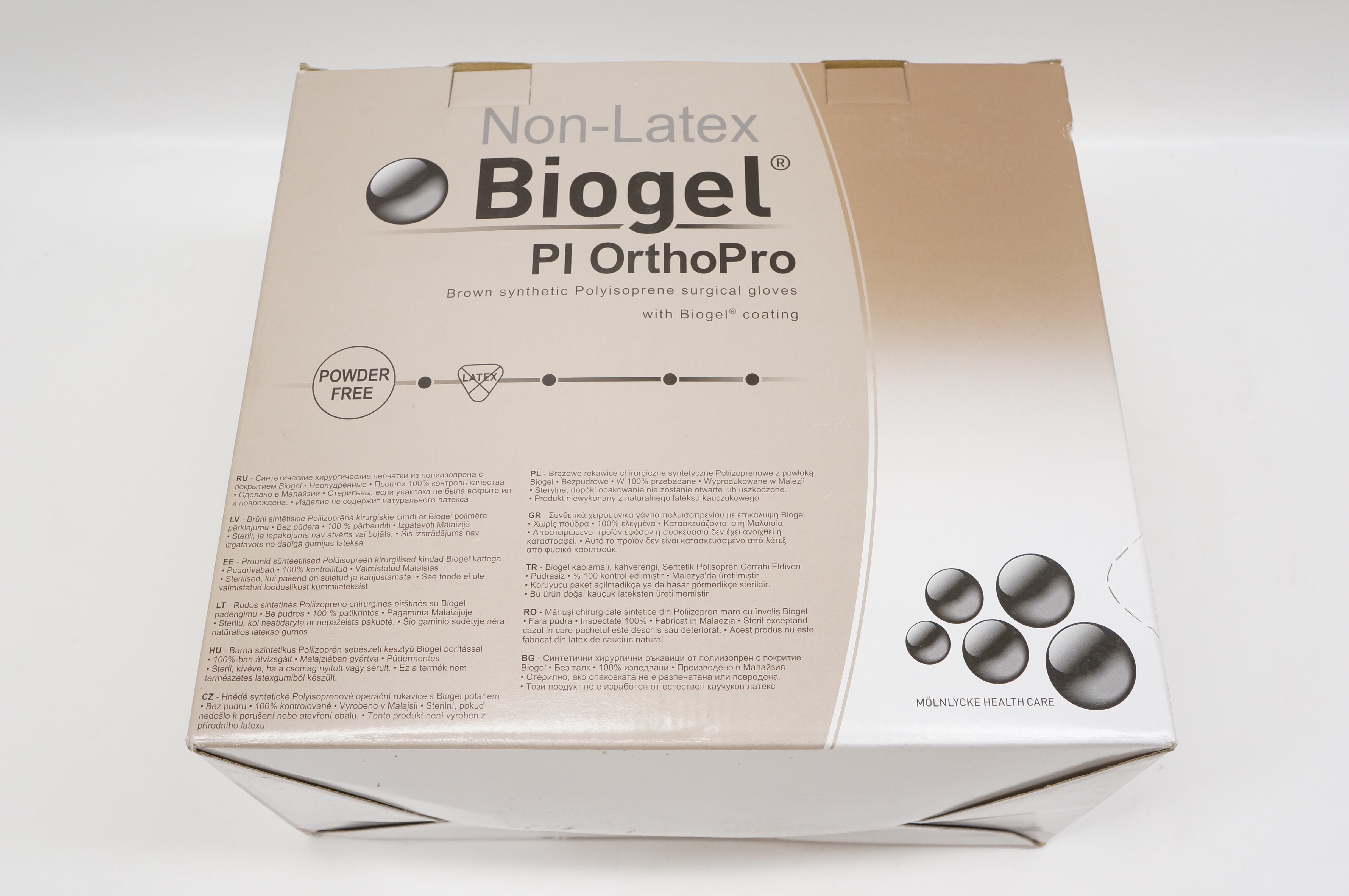 Molnlycke Health Care 47675-00 Biogel Pl OrthoPro Gloves, 7-1/2 (x) - Box of 40
