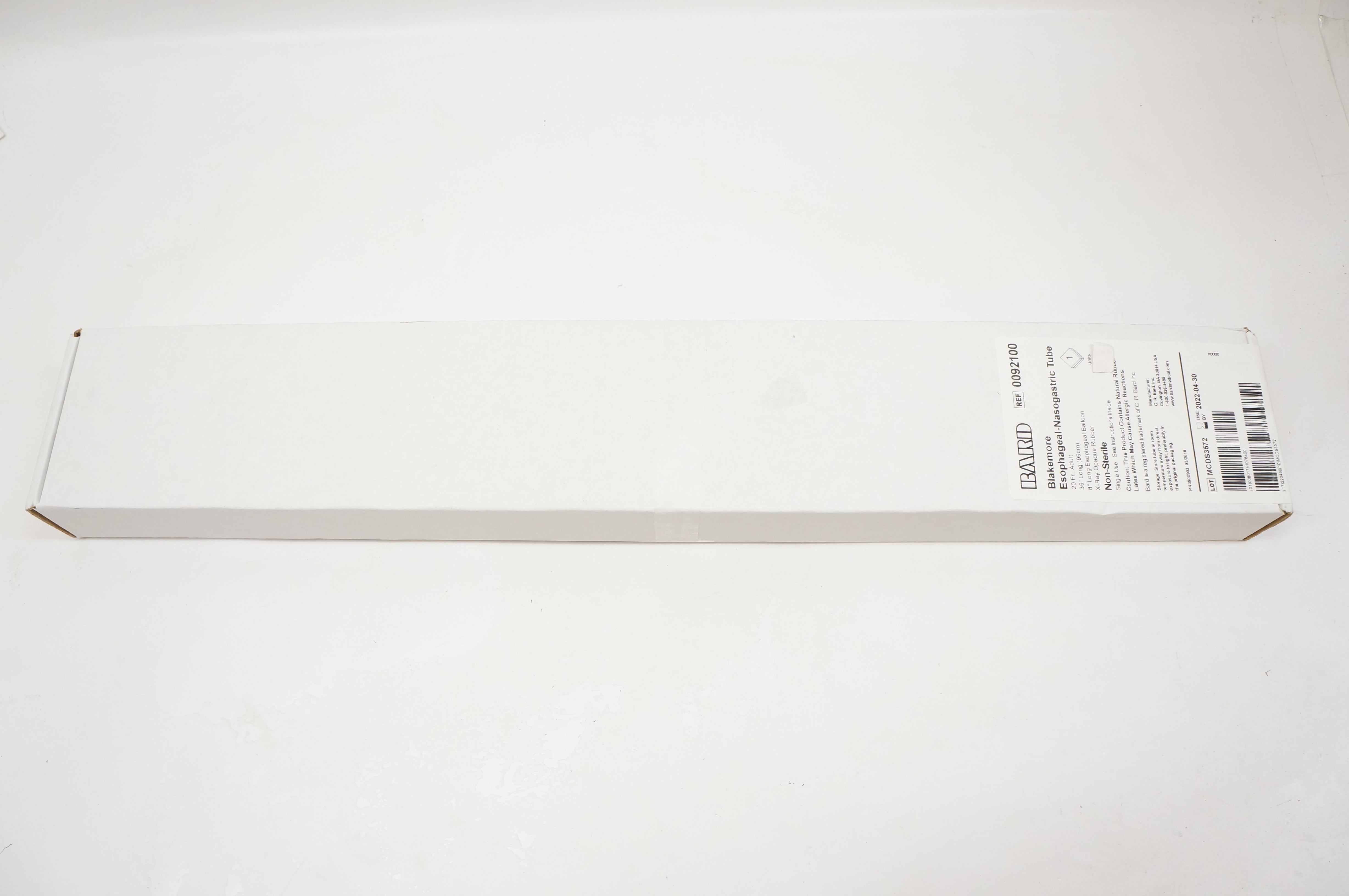 Bard 0092100 Blakemore Esophageal-Nasogastric Tube 20Fr. x 39inch (x)