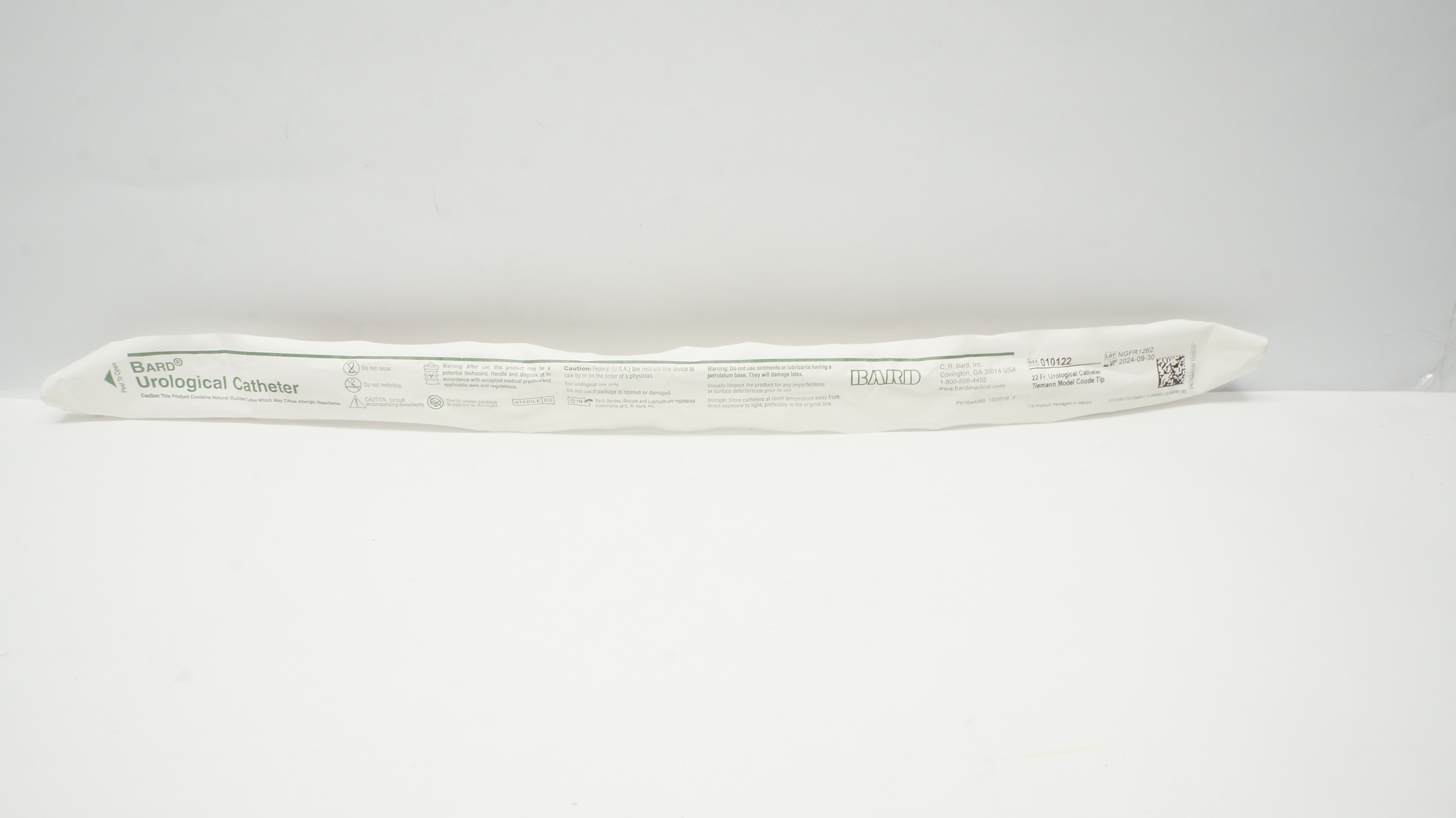 Bard 010122 Urological Cath. 22Fr Tiemann Model Coude Tip (x)