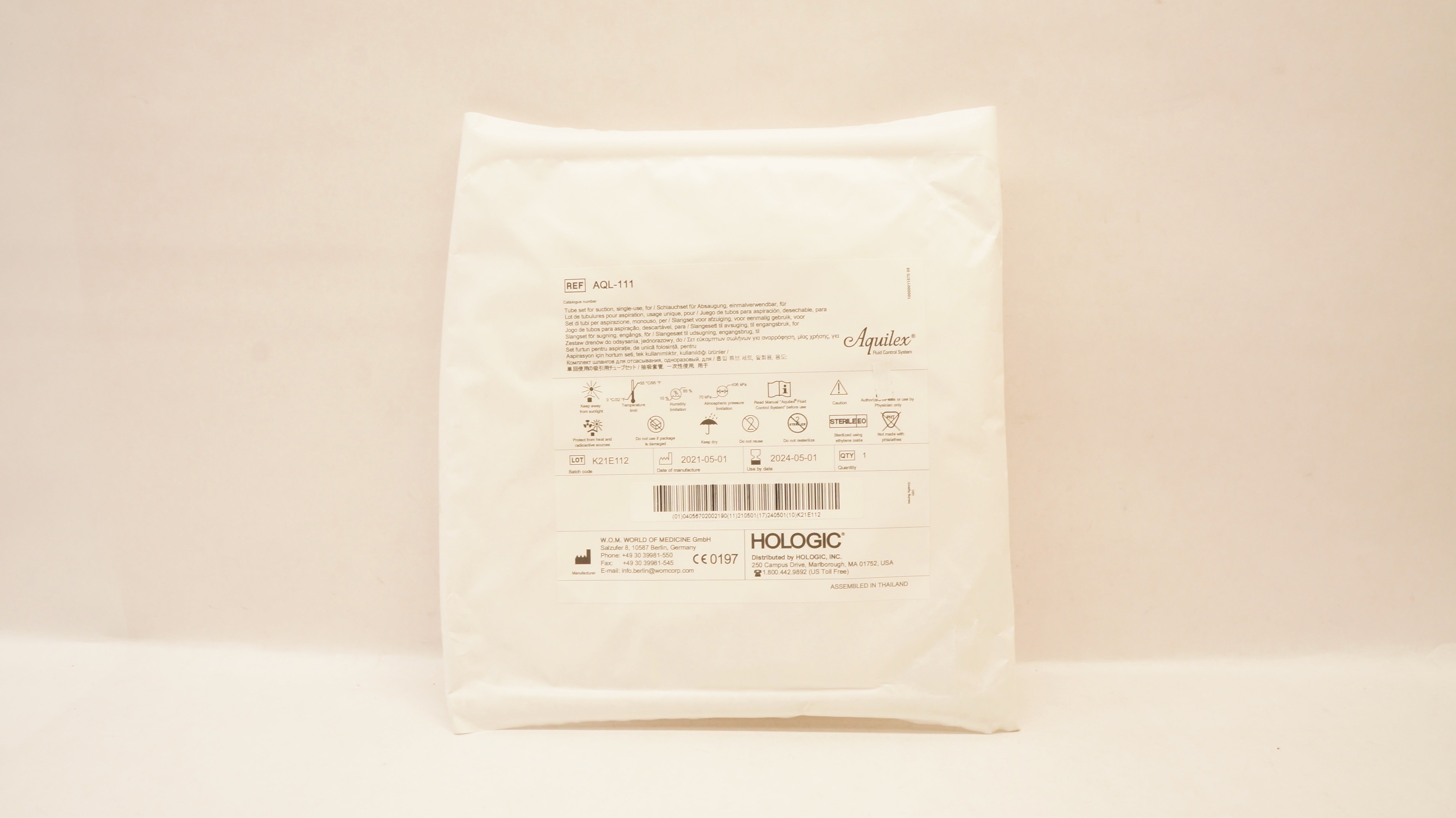 Hologic AQL-111 Aquilex Tube Set for Suction