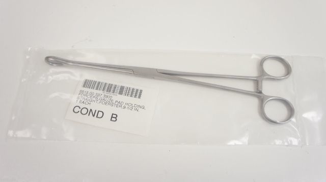 Columbia Foerster Gauze Pad Holding Forceps Straight 9-1/2in
