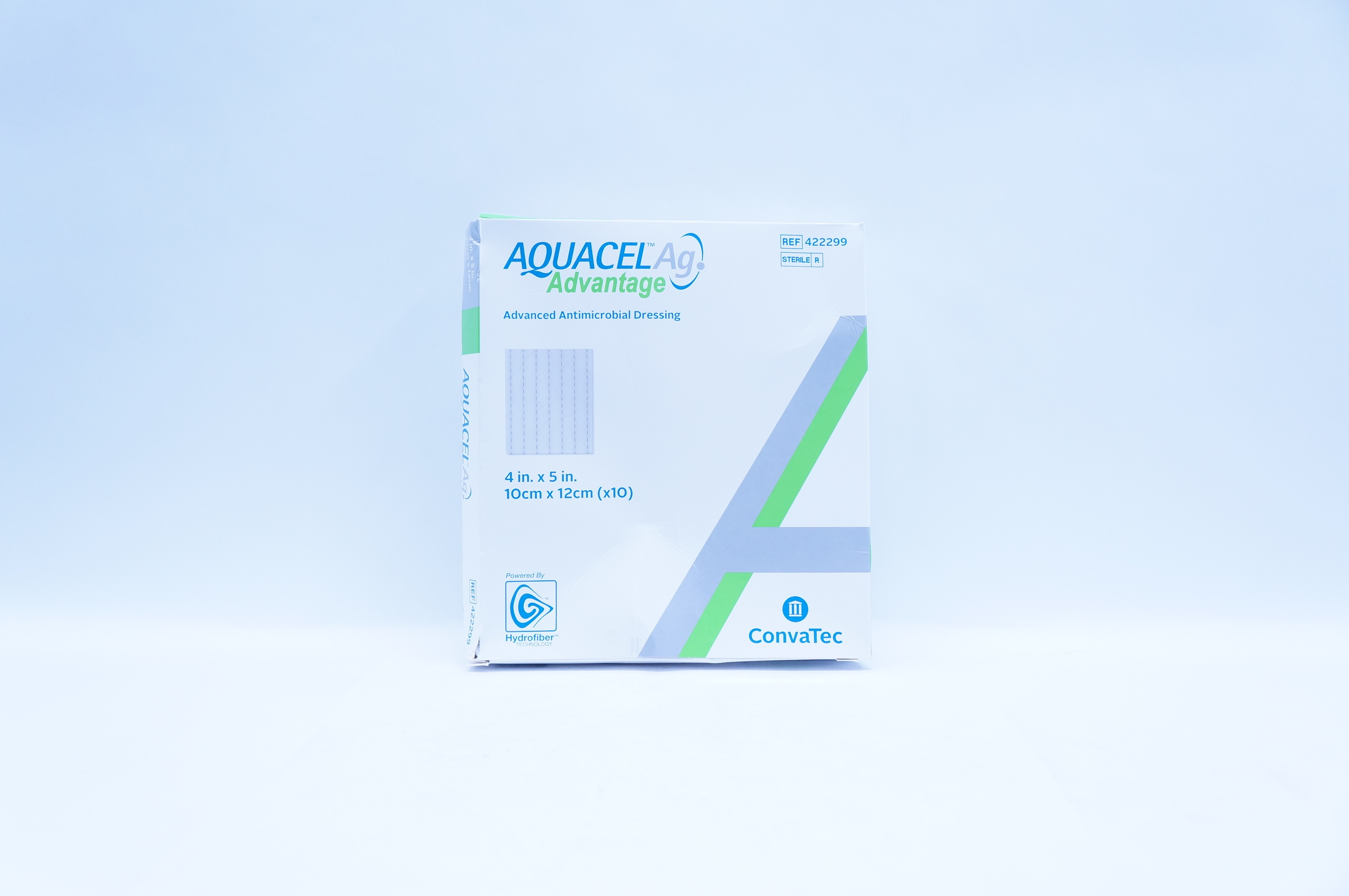 ConvaTec 422299 Aquacel Ag Advanced Antimicrobial Dressing 4 x 5inch - Box of 10