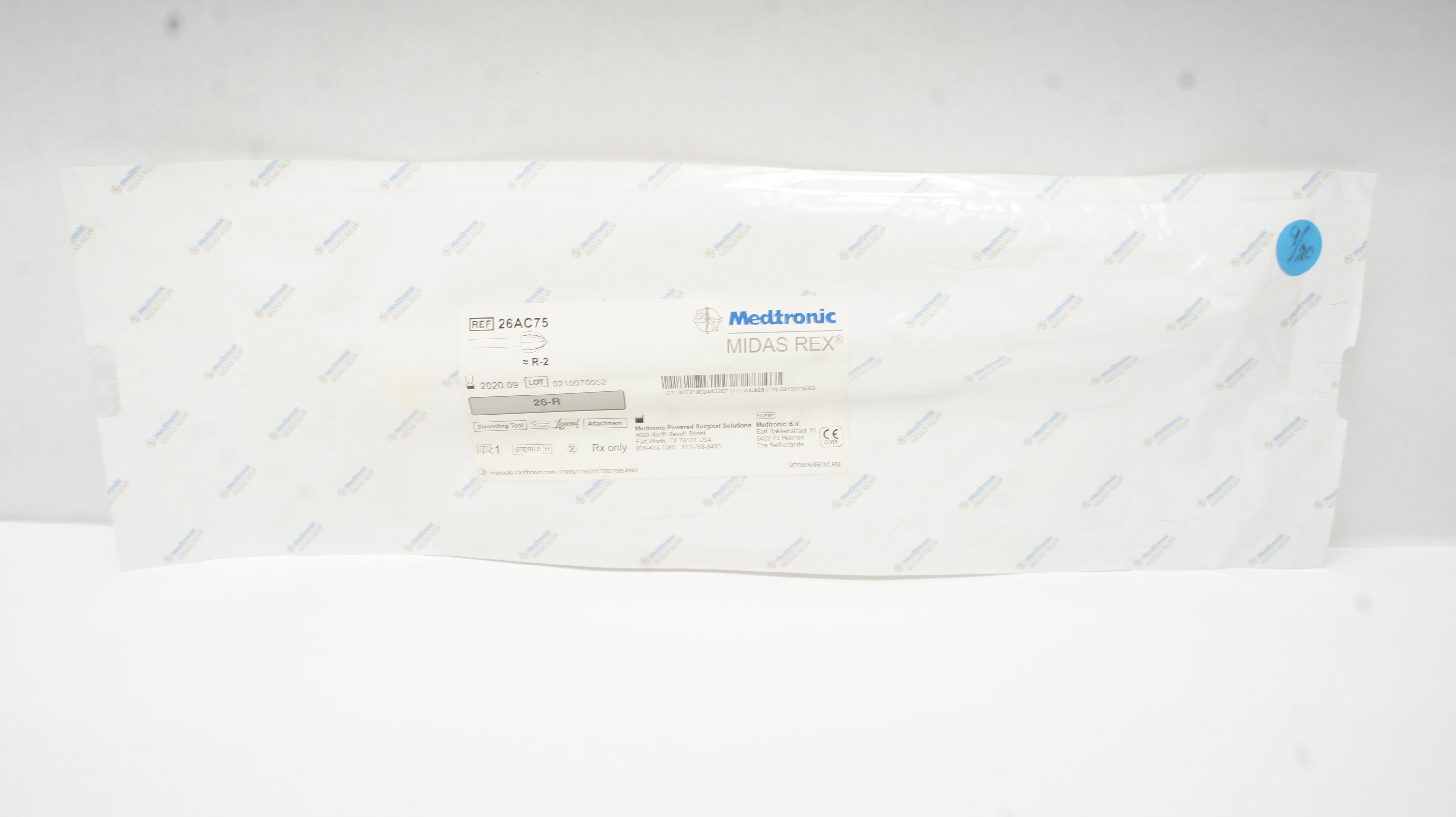 Medtronic 26AC75 Midas Rex =R-2,26-R Dissecting Tool Legend Attachment (x)