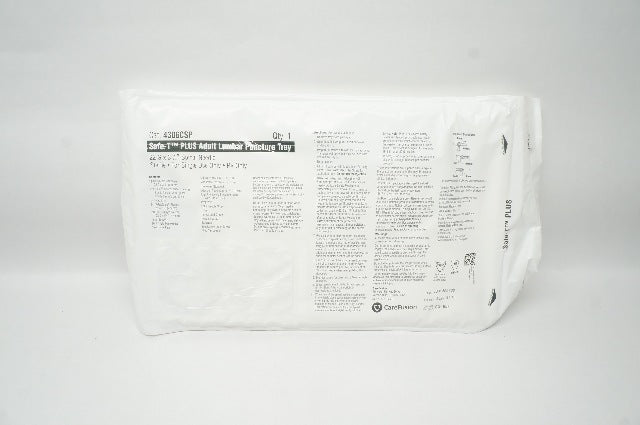 CareFusion 4306CSP Safe-T Plus Adult Lumbar Puncture Tray Ndle 22Gx 3-1/2inch(x)