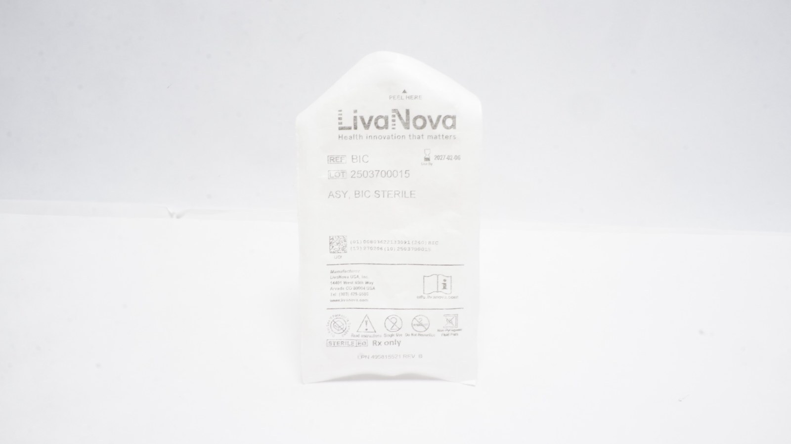 LivaNova BIC ASY, BIC STERILE Medical Product