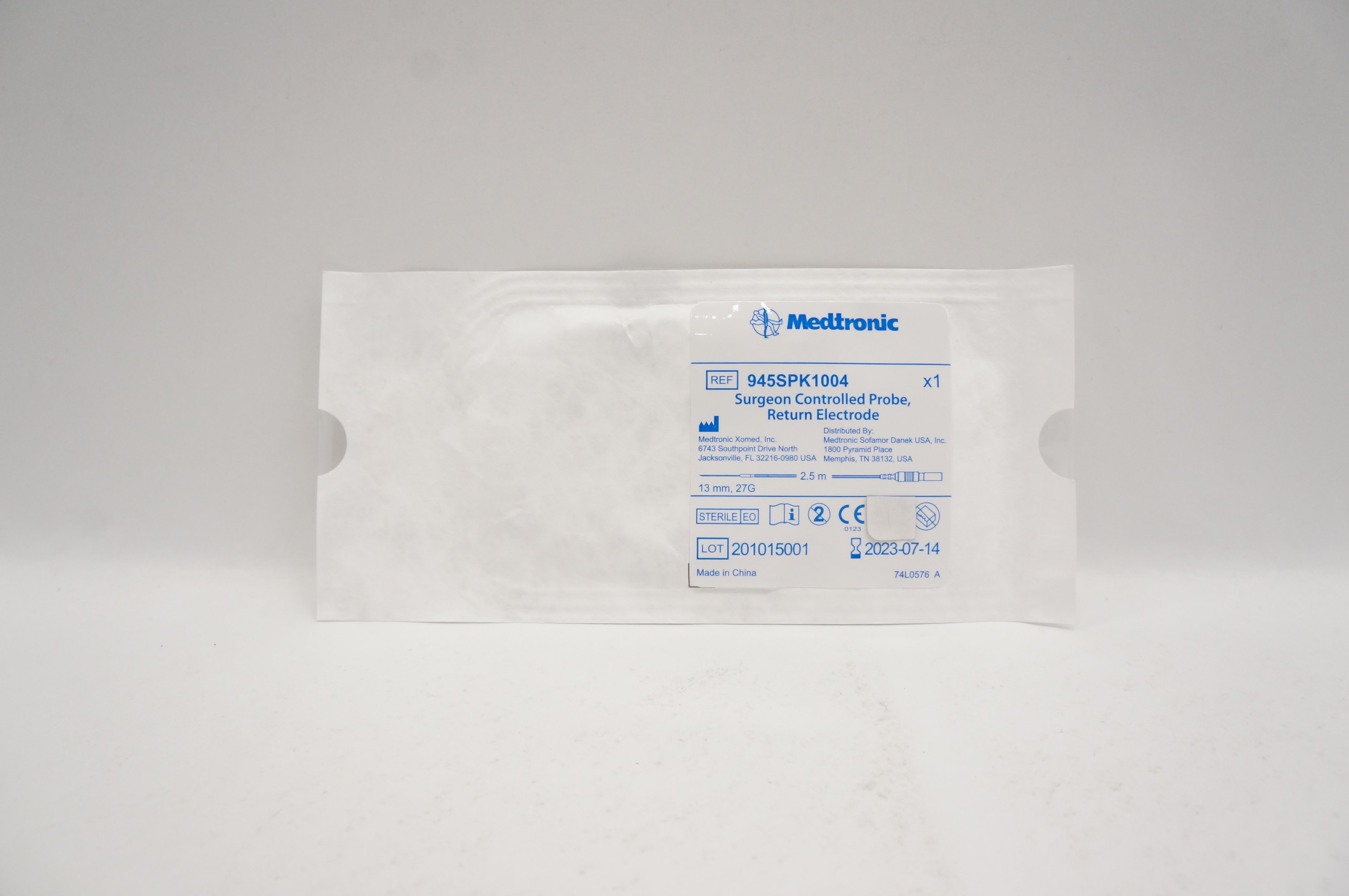 Medtronic 945SPK1004 Surgeon Controlled Probe Return Electrode 13mm 27G