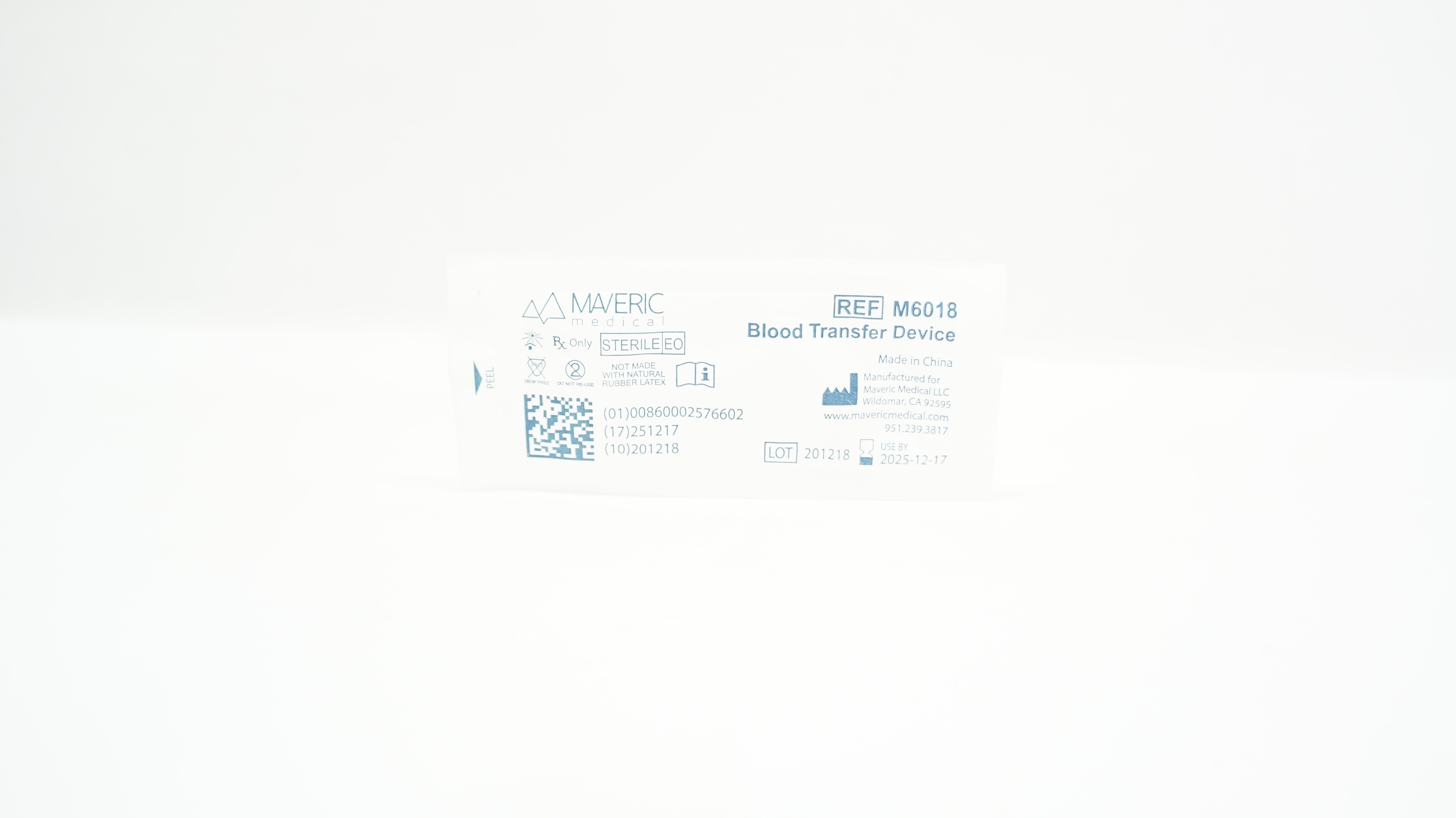 Maverick M6018 Blood Transfer Device