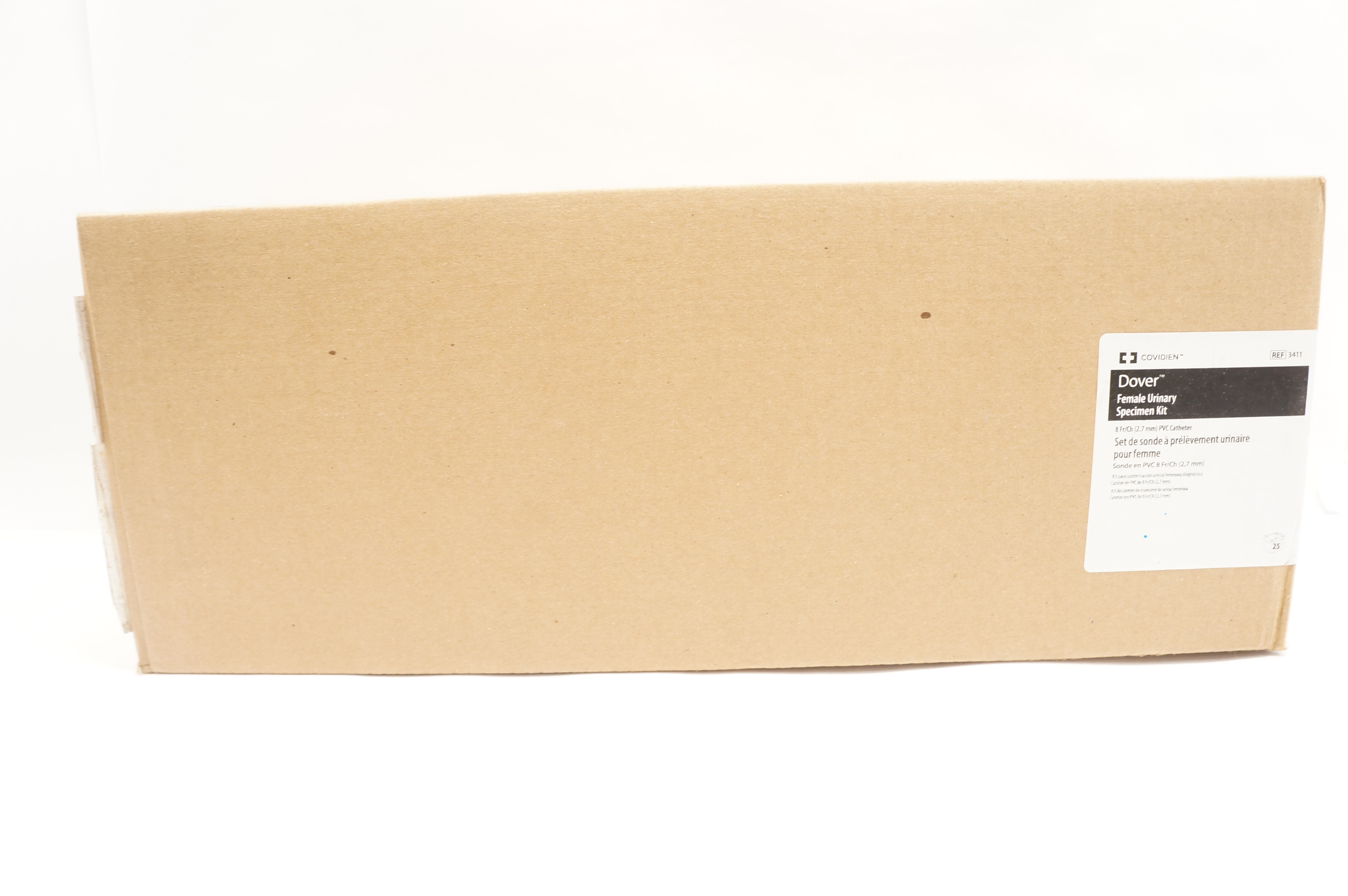 Covidien 3411 Dover Female Urinary Specimen Kit, PVC Cath. 8Fr/Ch - Case of 25