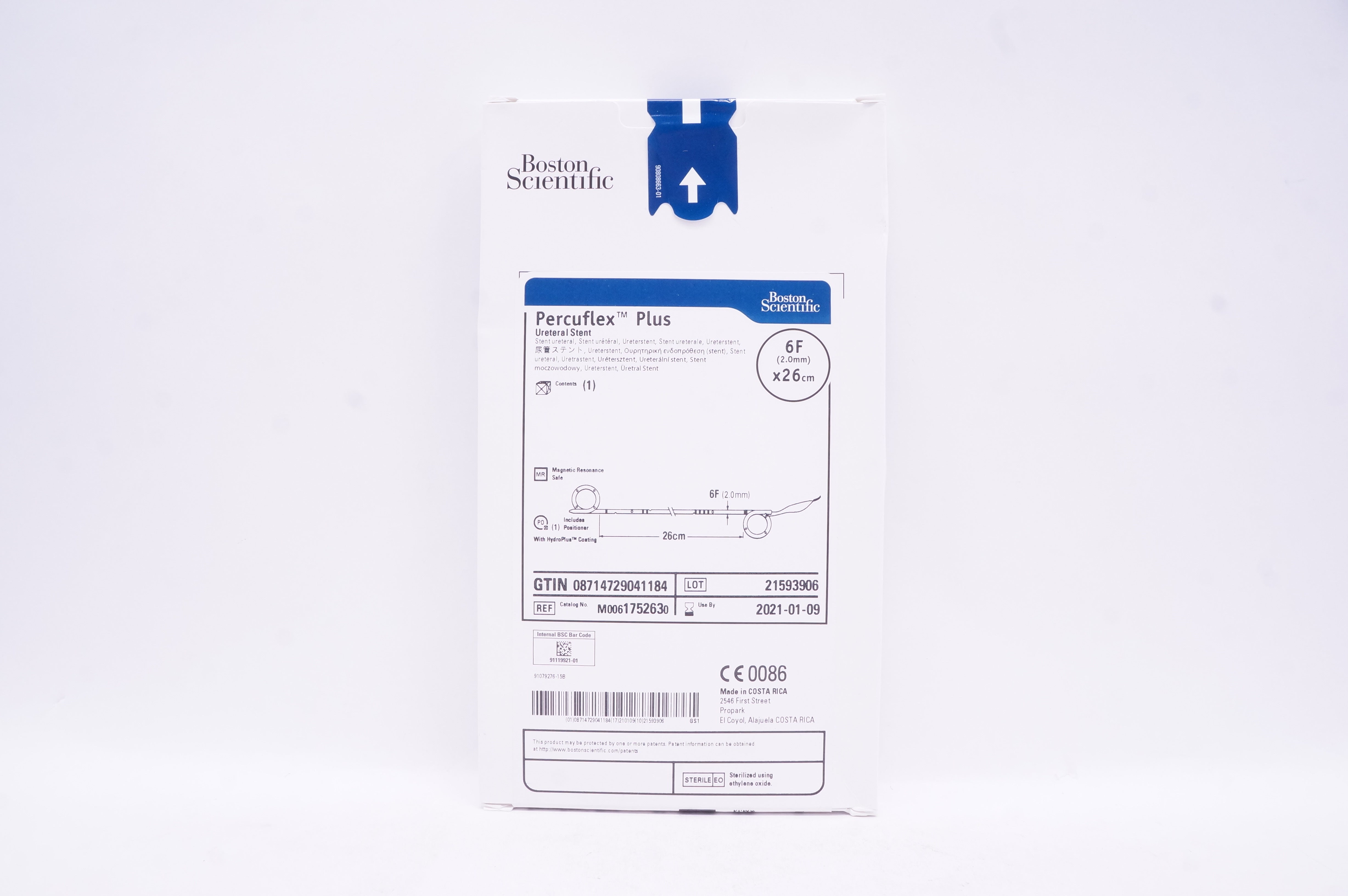 Boston Scientific 175263 Percuflex Plus Ureteral Stnt 6F x 26cm (x)
