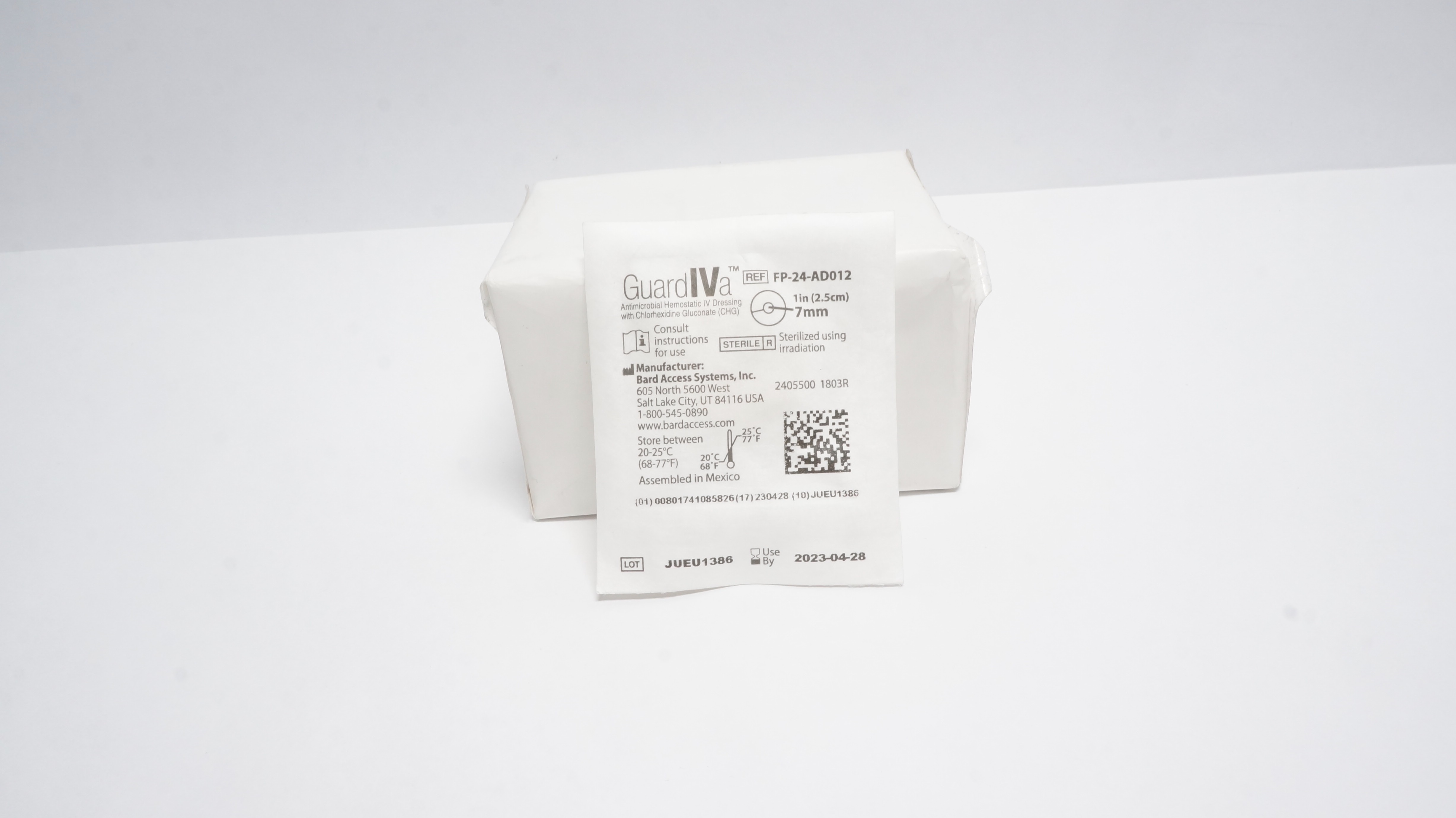Bard FP-24-AD012 Guard IVa Hemostatic IV Dressing 1 inch x 7mm (x)