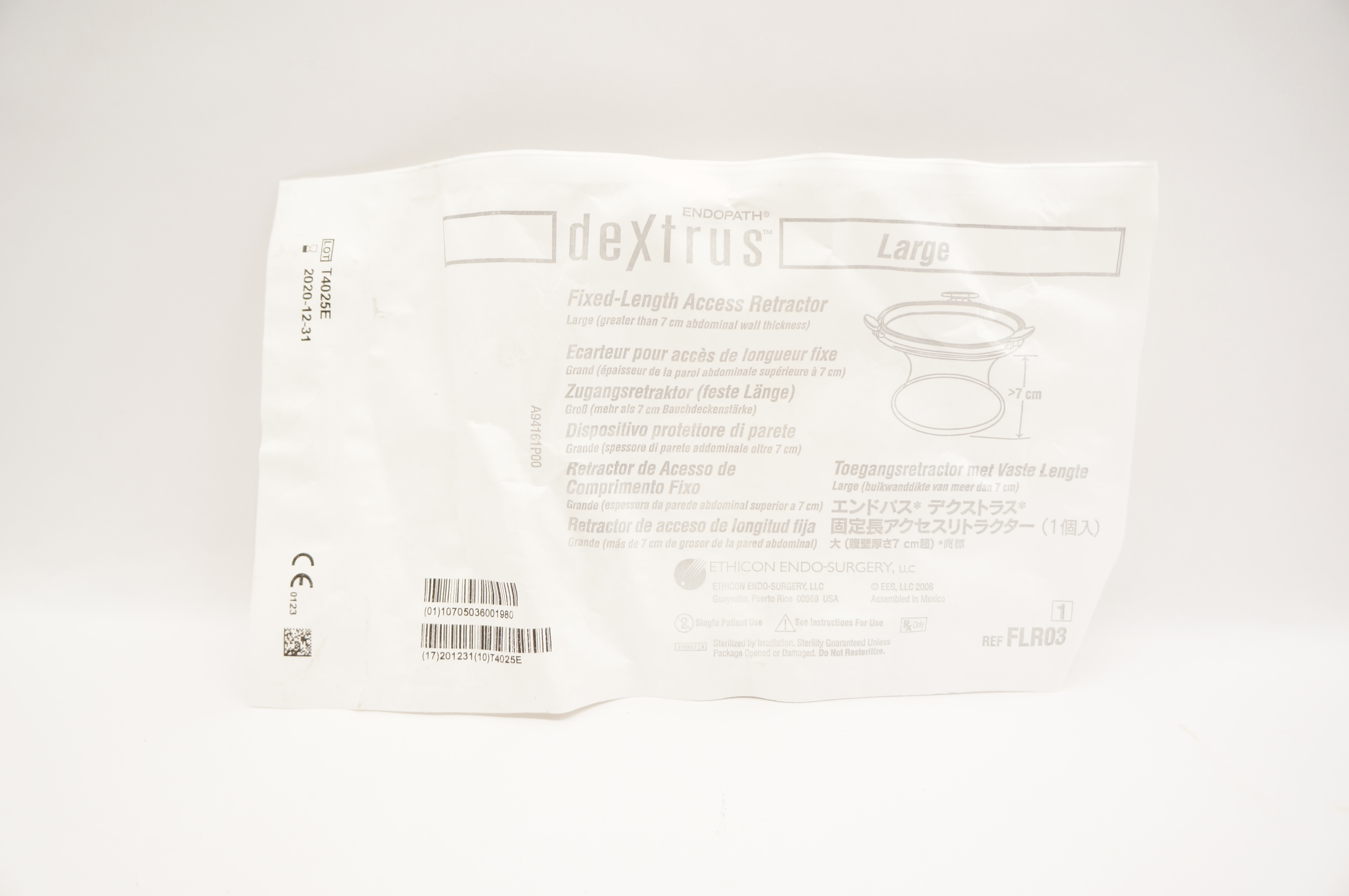 Ethicon FLR03 Dextrus Fixed-Length Access Retractor Large (x)
