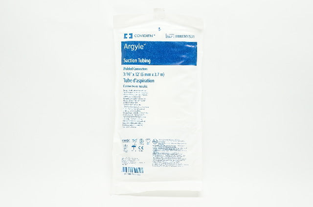 Covidien 8888301531 Argyle Suction Tubing  Molded Connectors 3/16inch x 12F.