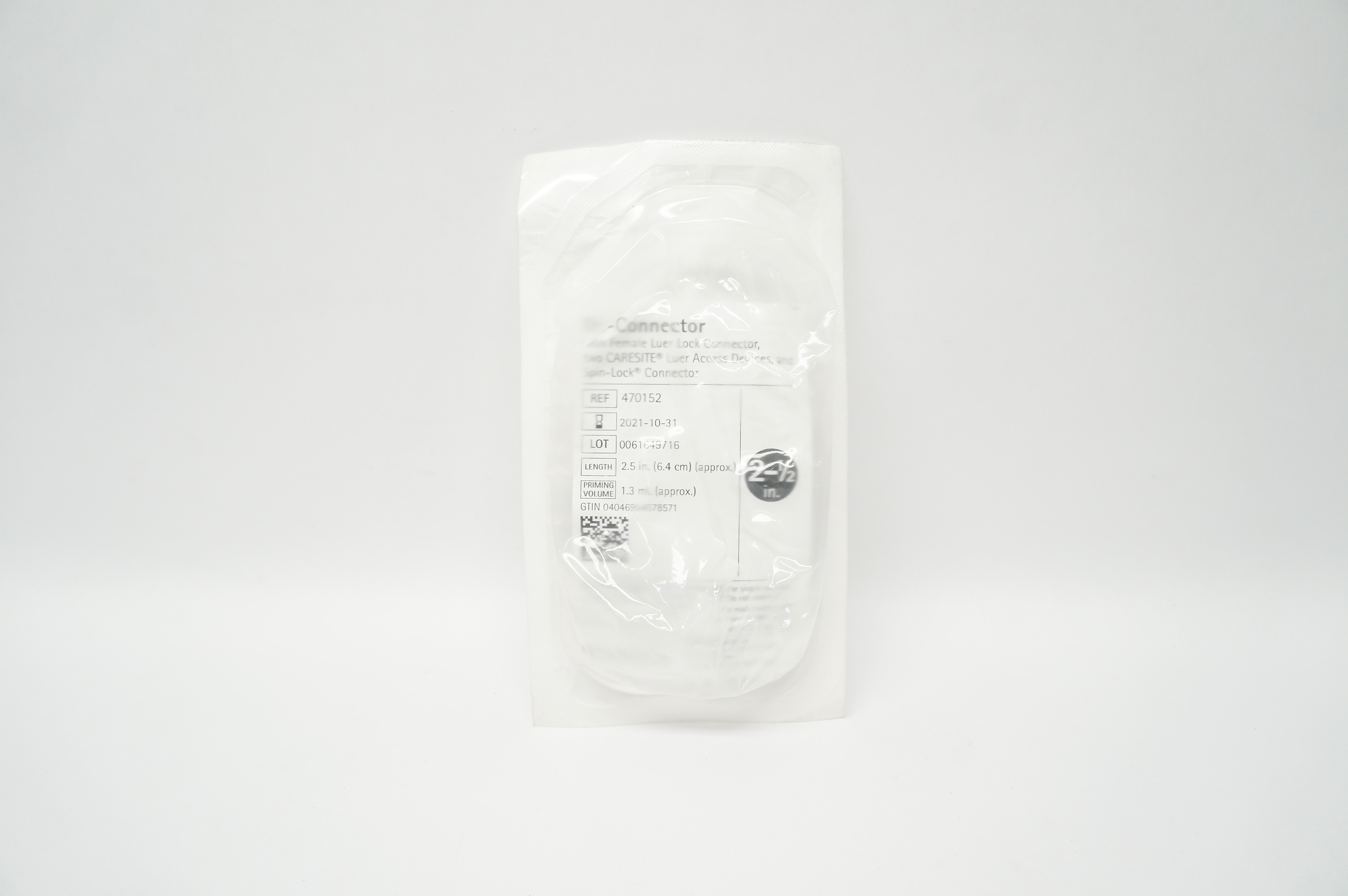 Braun 470152 Tri-Connector With Female Luer Lock Connector 2.5 inch (x)