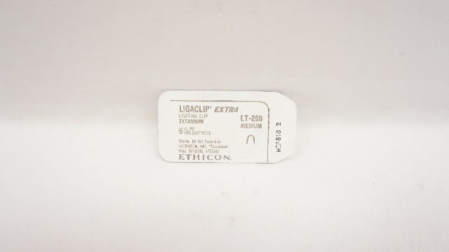 Ethicon LT-200 Ligaclip Extra 6Medium Titanium Ligating Clips/Cartridge