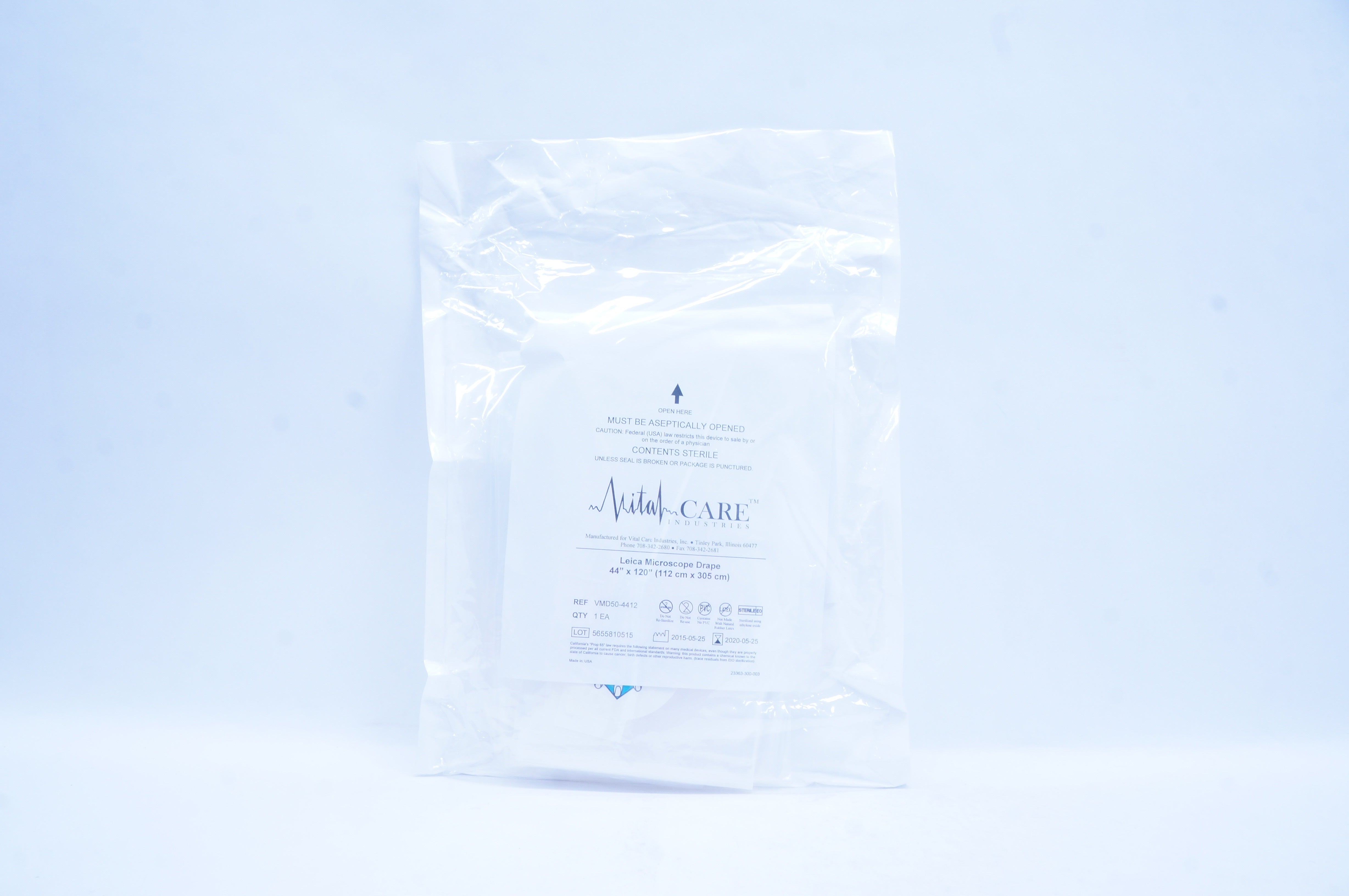 Vital Care VMD50-4412 Leica Microscope Drape 44 inch x 120 inch (x)