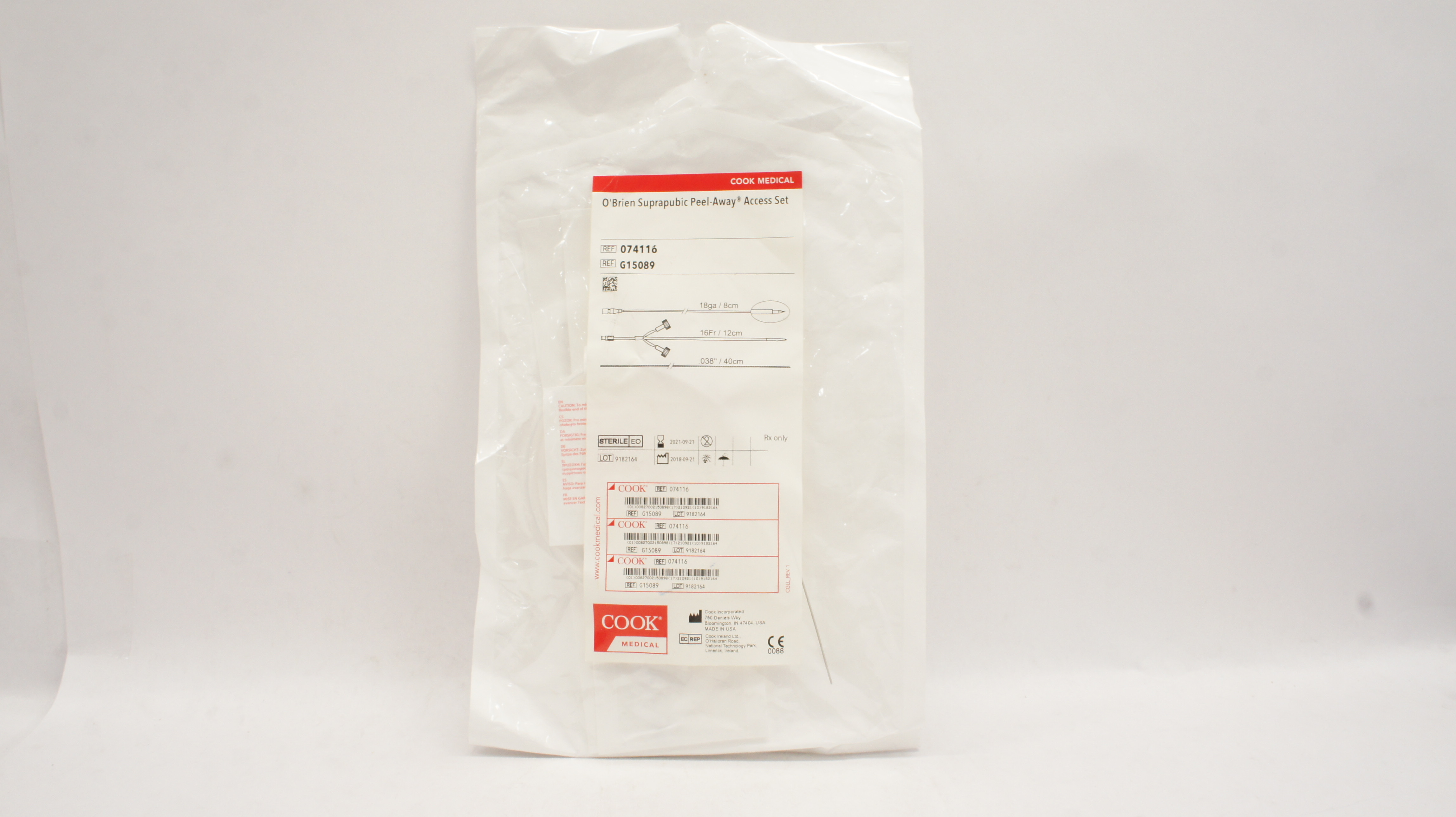 Cook Medical G15089 O'Brien Suprapubic Peel-Away Access Set 16Fr. (x)
