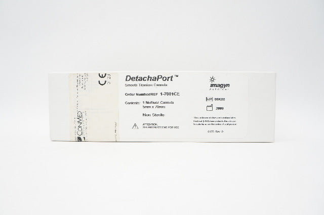ConMed 1-7001CE DetachaPort Smooth Titanium Cannula 5mm x 70mm
