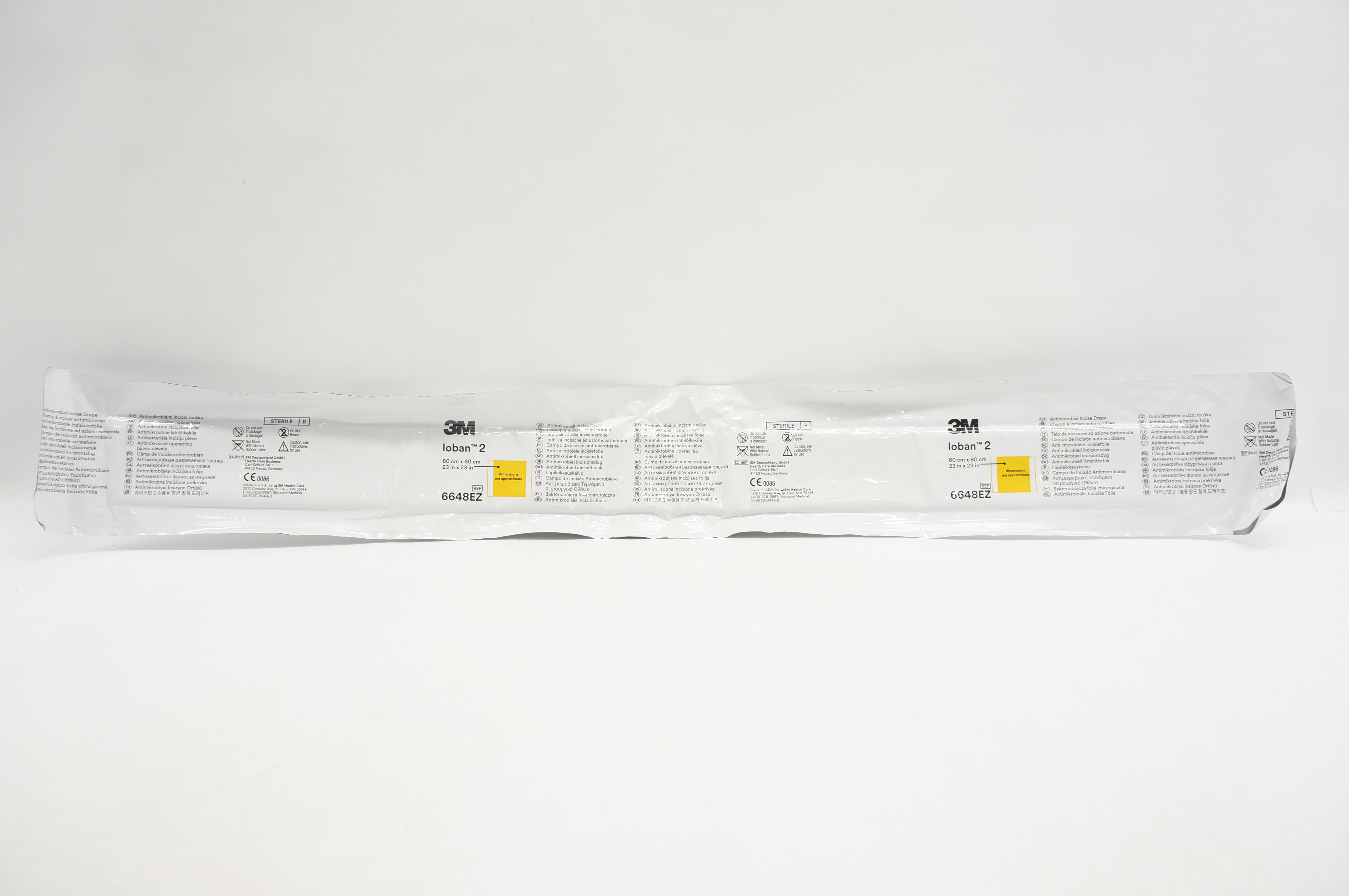 3M 6648EZ Loban 2 Antimicrobial Incise Drape 23 inch x 23 inch (Approx.)