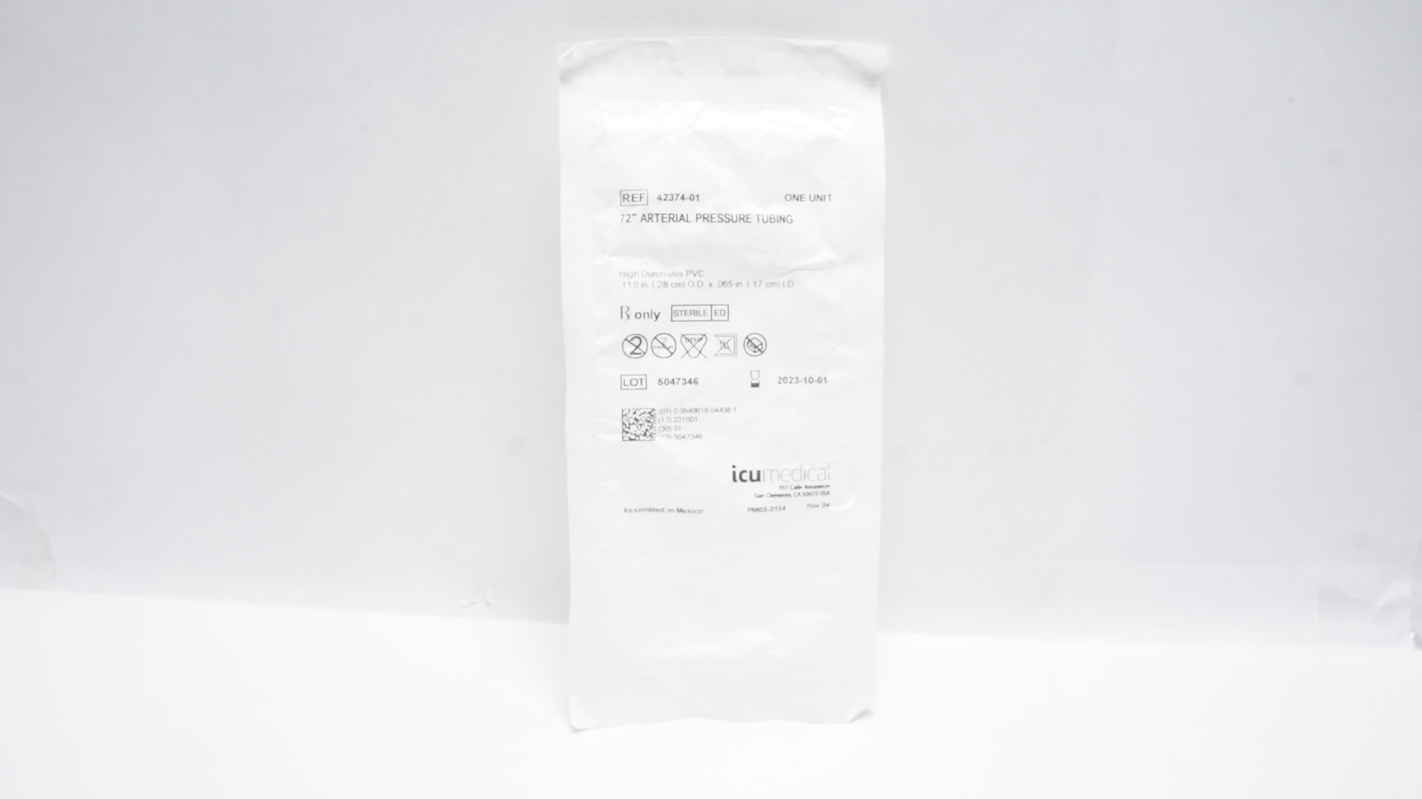 ICU Medical 42374-01 Arterial Pressure Tubing 72 inch (x)