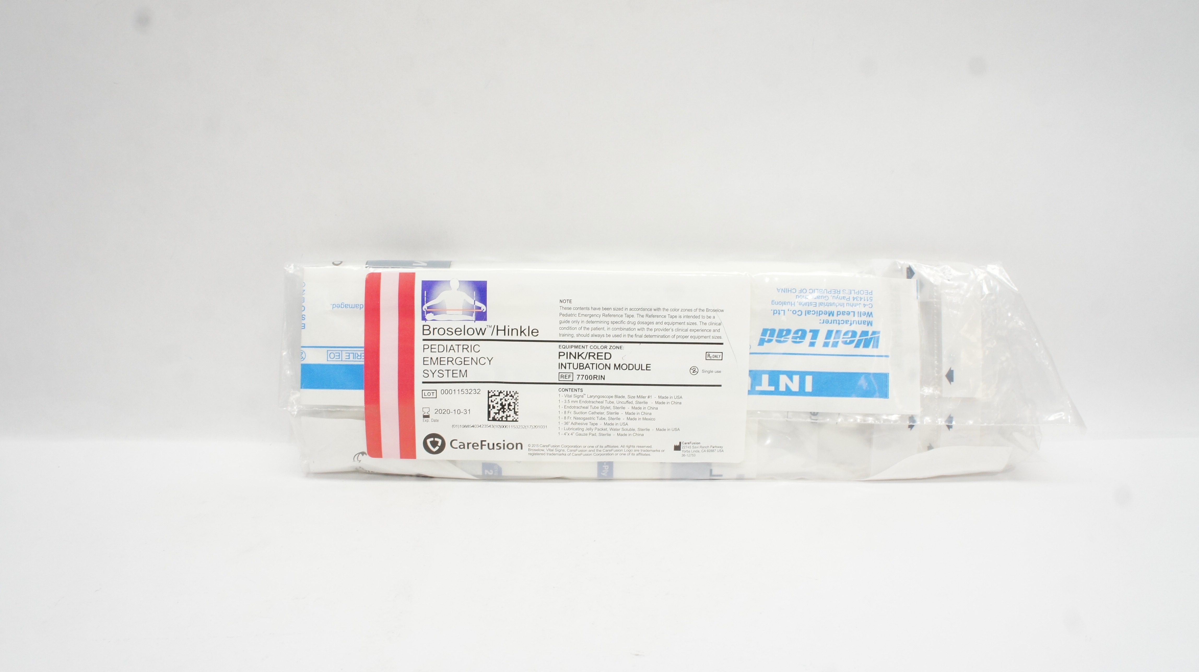 CareFusion 7700RIN Broselow/Hinkle Intubation Module Pink/Red (x)