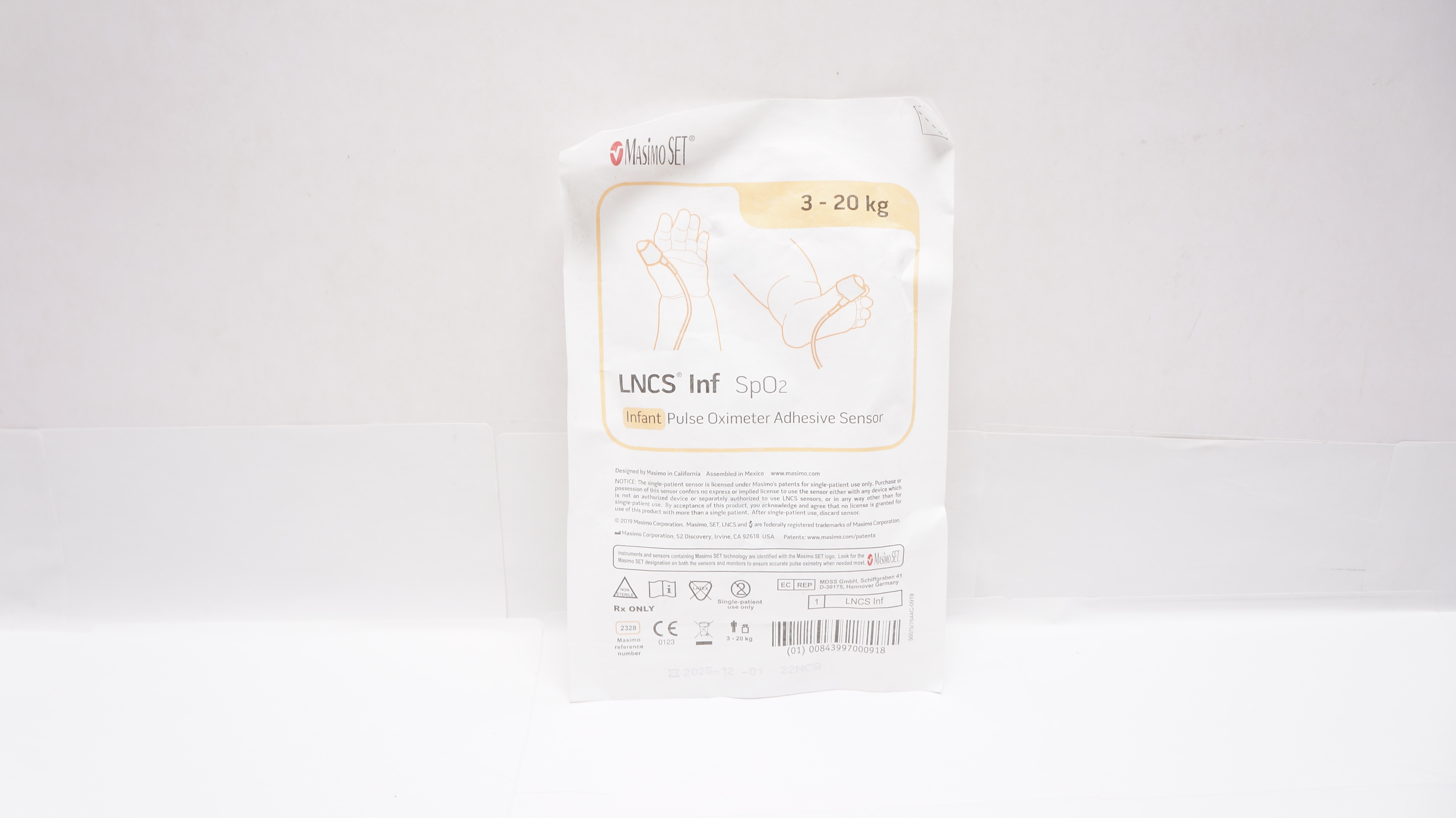 MasimoSet 2328 LNCS Infant SpO2 Pulse Oximeter Adhesive Sensor 3kg - 20kg (x)