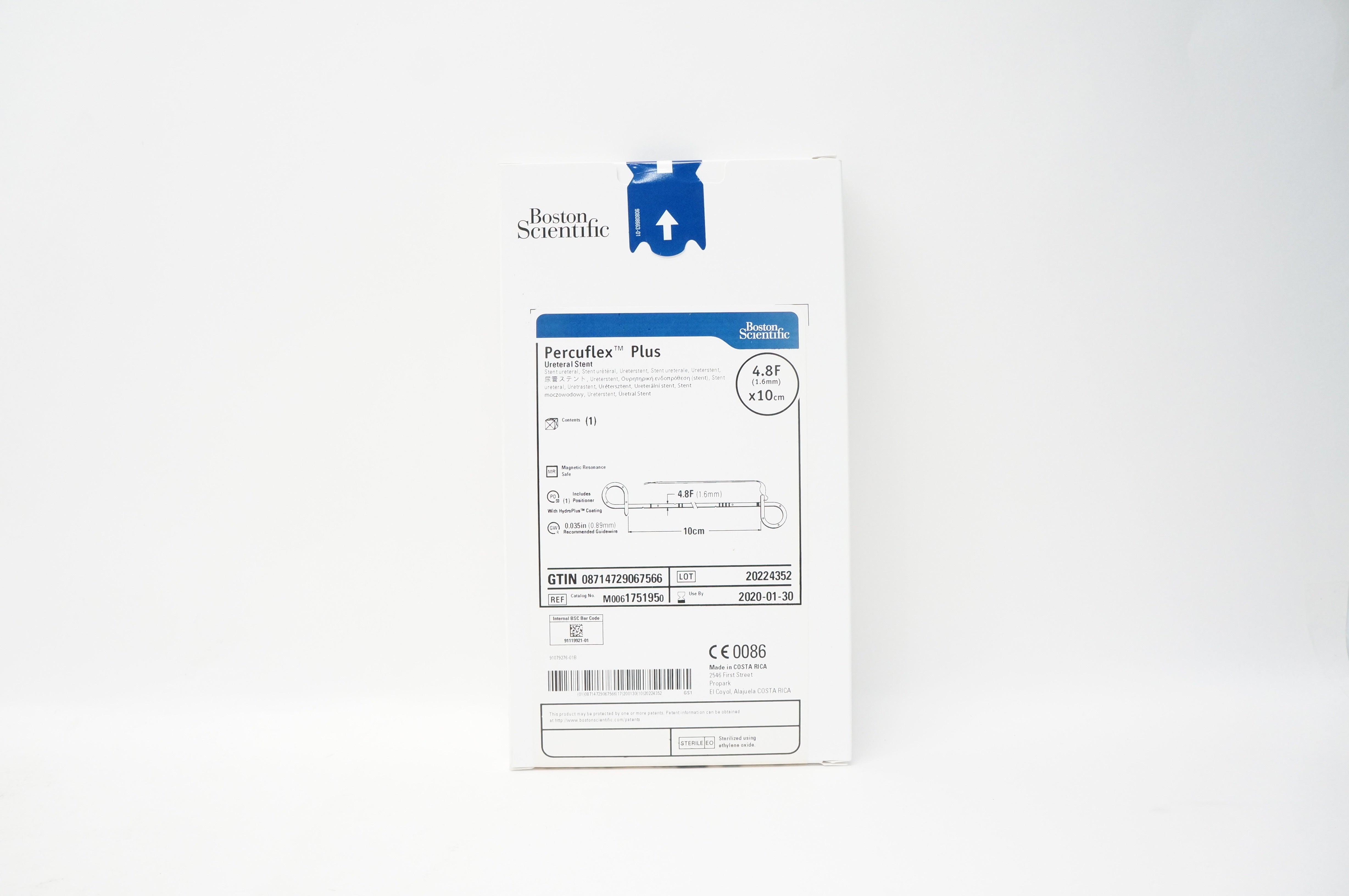 Boston Scientific 175195 Percuflex Plus Ureteral Stnt. 4.8F x 10cm (x)