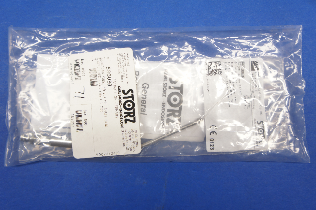 Karl Storz 586093 Suction Tube, ID 1.7mm, Shaft Bent 30deg, Luer Lock, 3mmx1.7mm