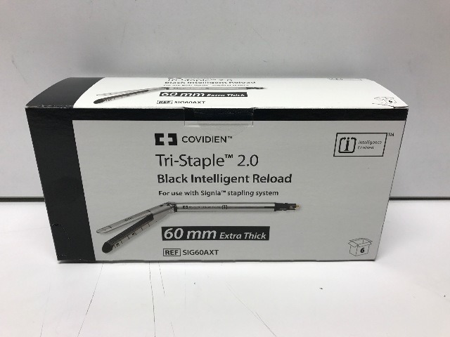 Covidien SIG60AXT Tri-Staple 2.0 Black Reload For Signia system 60mm Extra Thick ~ Box of 6