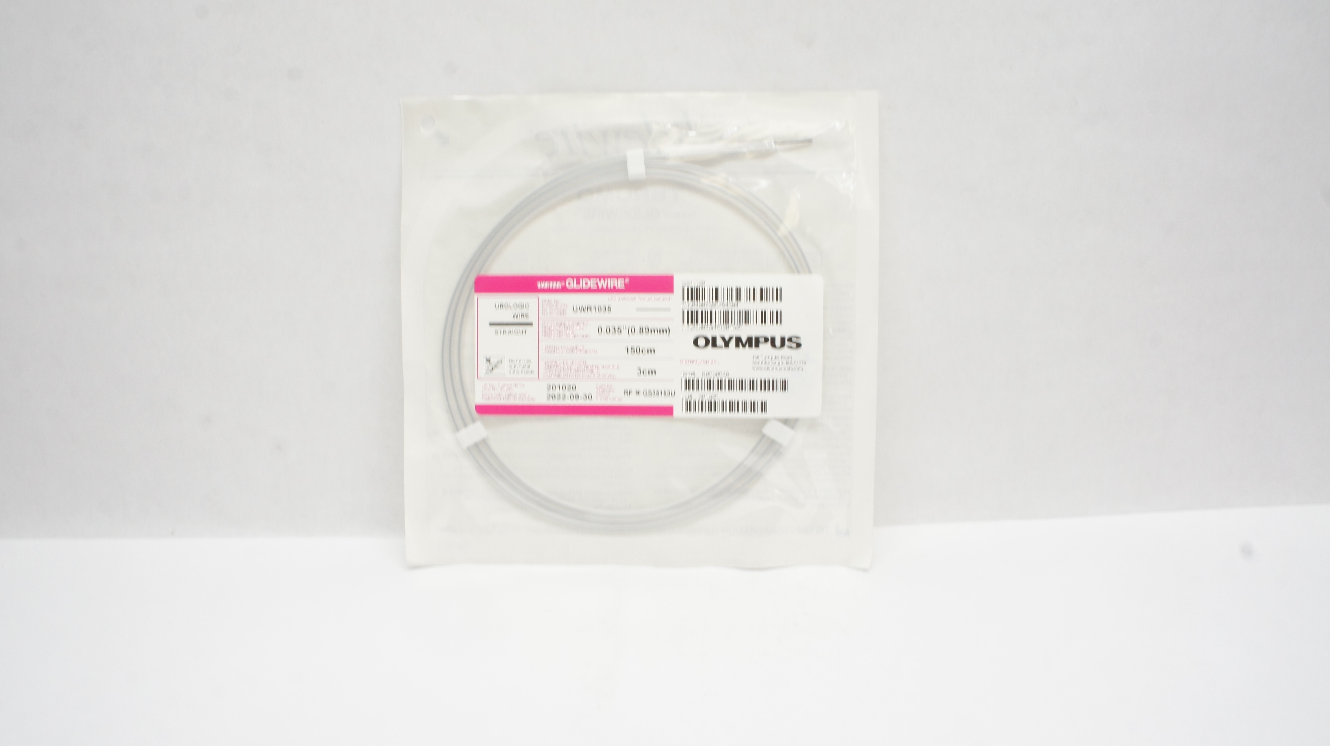 Olympus UWR1035 Radifocus Glidewire Urologic Wire Straight 0.035inch x 150cm (x)