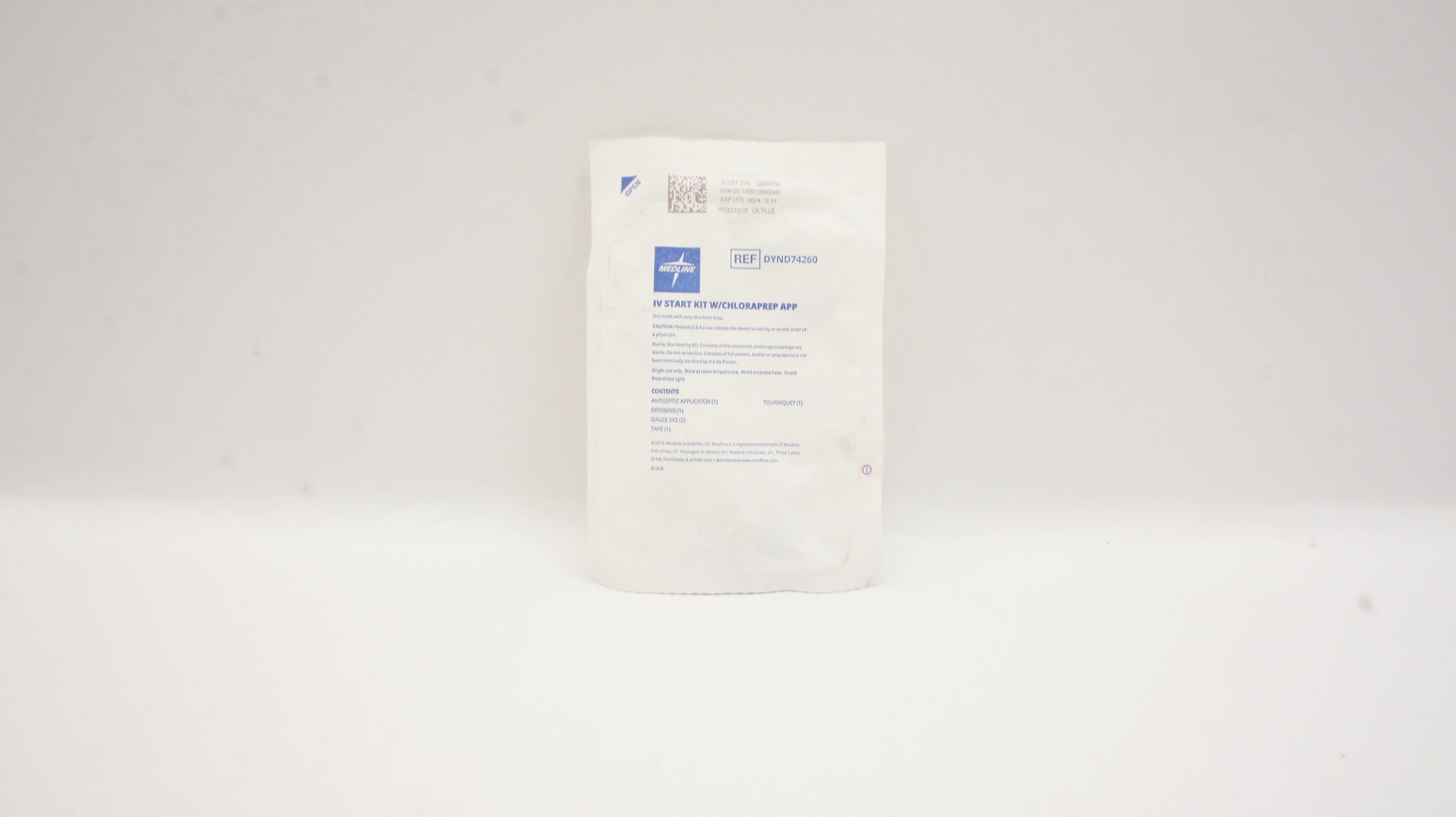 Medline DYND74260 IV Start Kit W/Chloraprep App