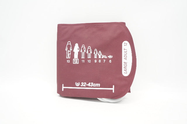 Welch Allyn REUSE-12 FlexiPort Reusable Blood Pressure Cuff Large Adult 12