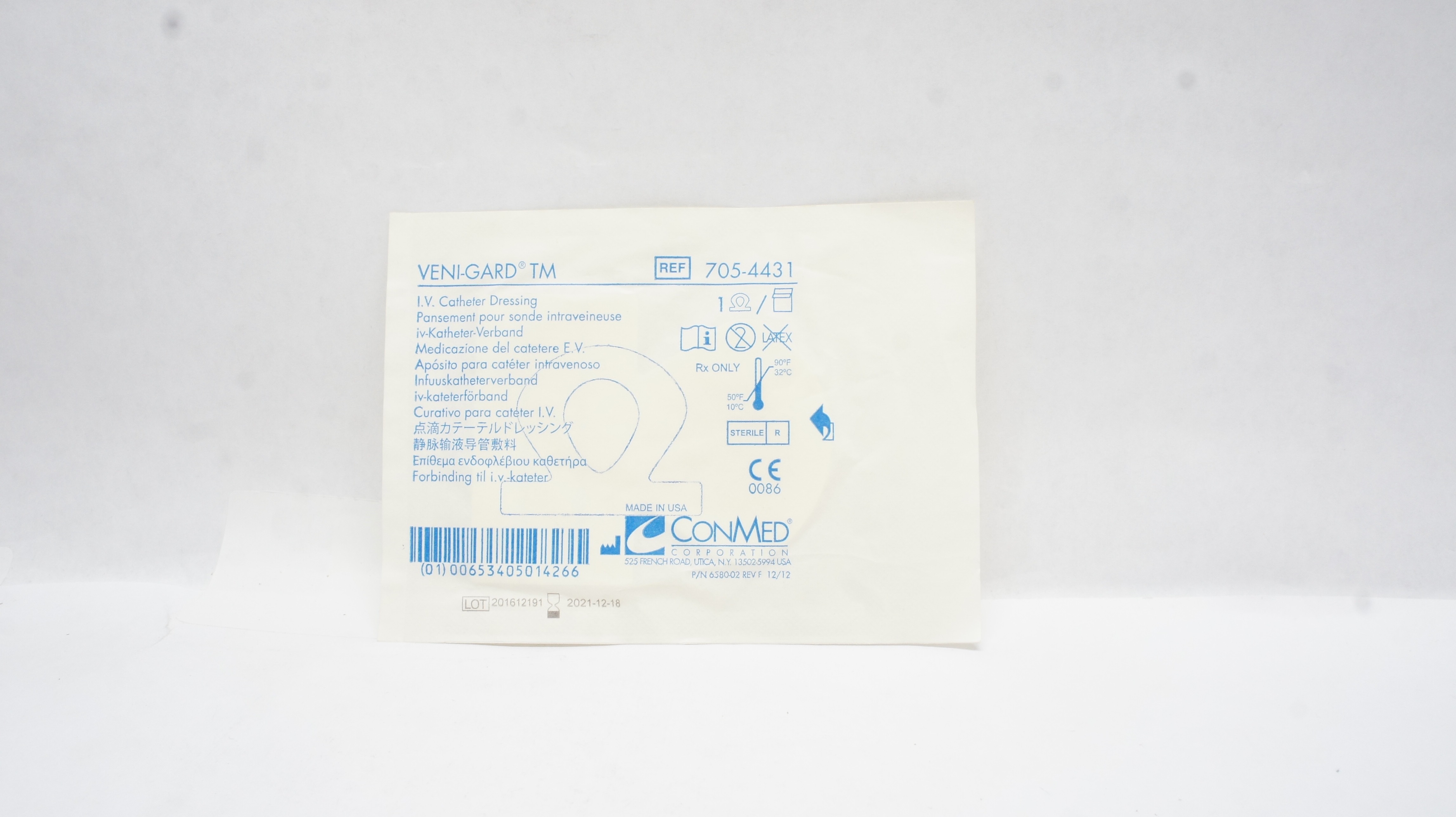 ConMed 705-4431 VENI-GARD TM IV Cath. Dressing (x)