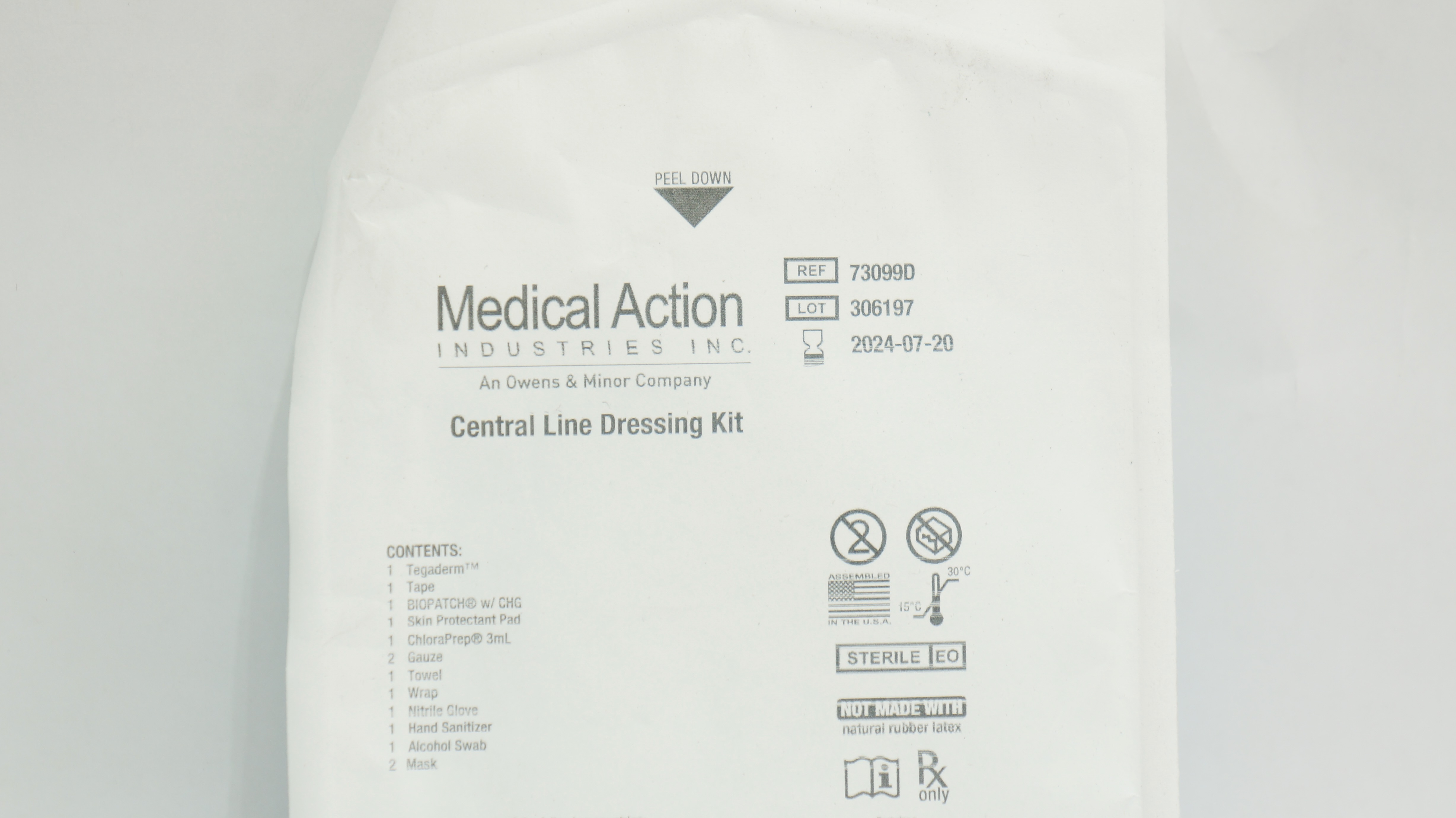 Medical Action 73099D Central Line Dressing Kit