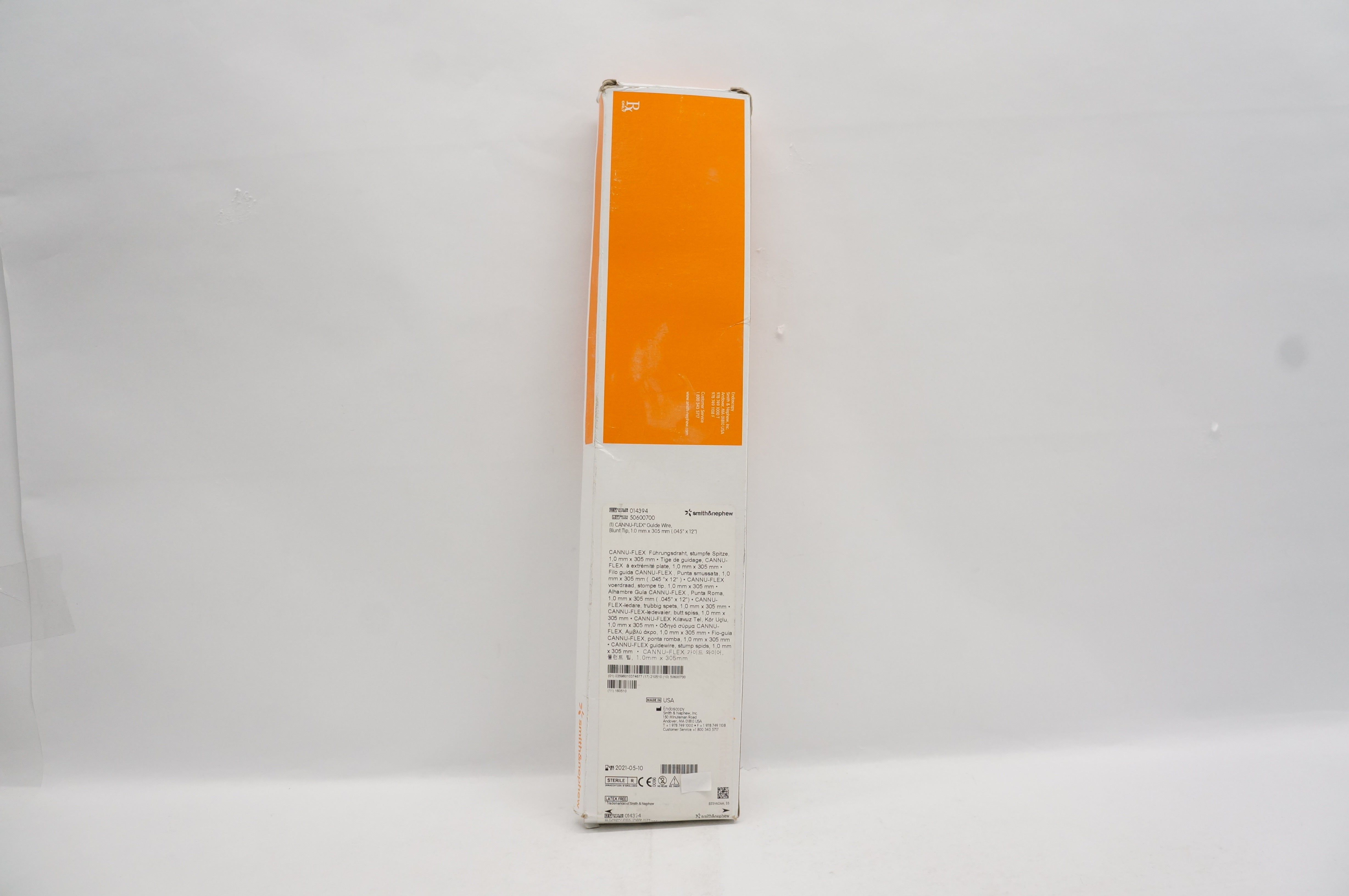 Smith&Nephew 014394 Cannu-Flex Guide Wire Blunt Tip .045inch x 12inch (x)