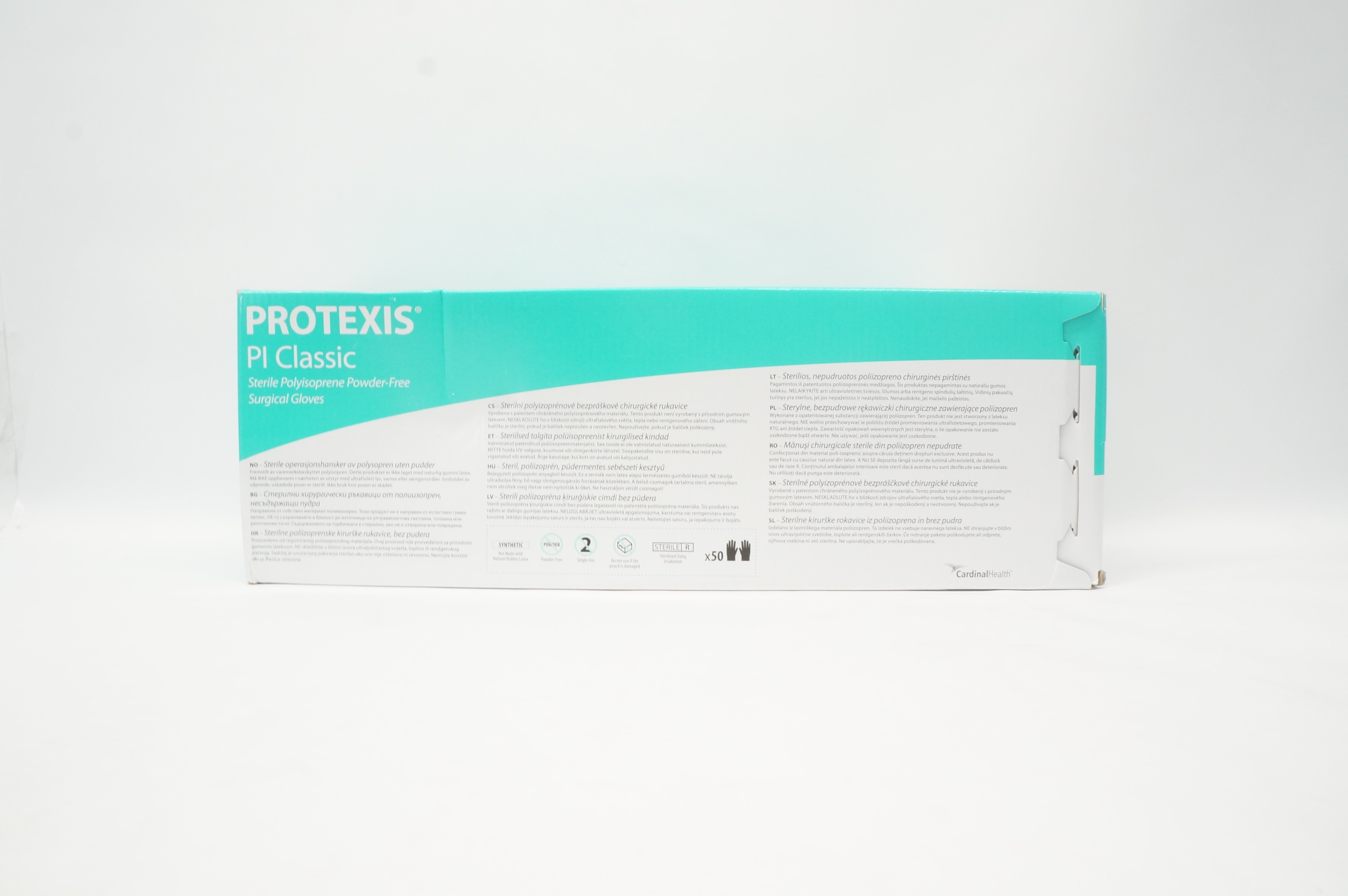 Cardinal Health 2D72PL75X Protexis PI Classic Surgical Gloves, 7 1/2 - Box of 50