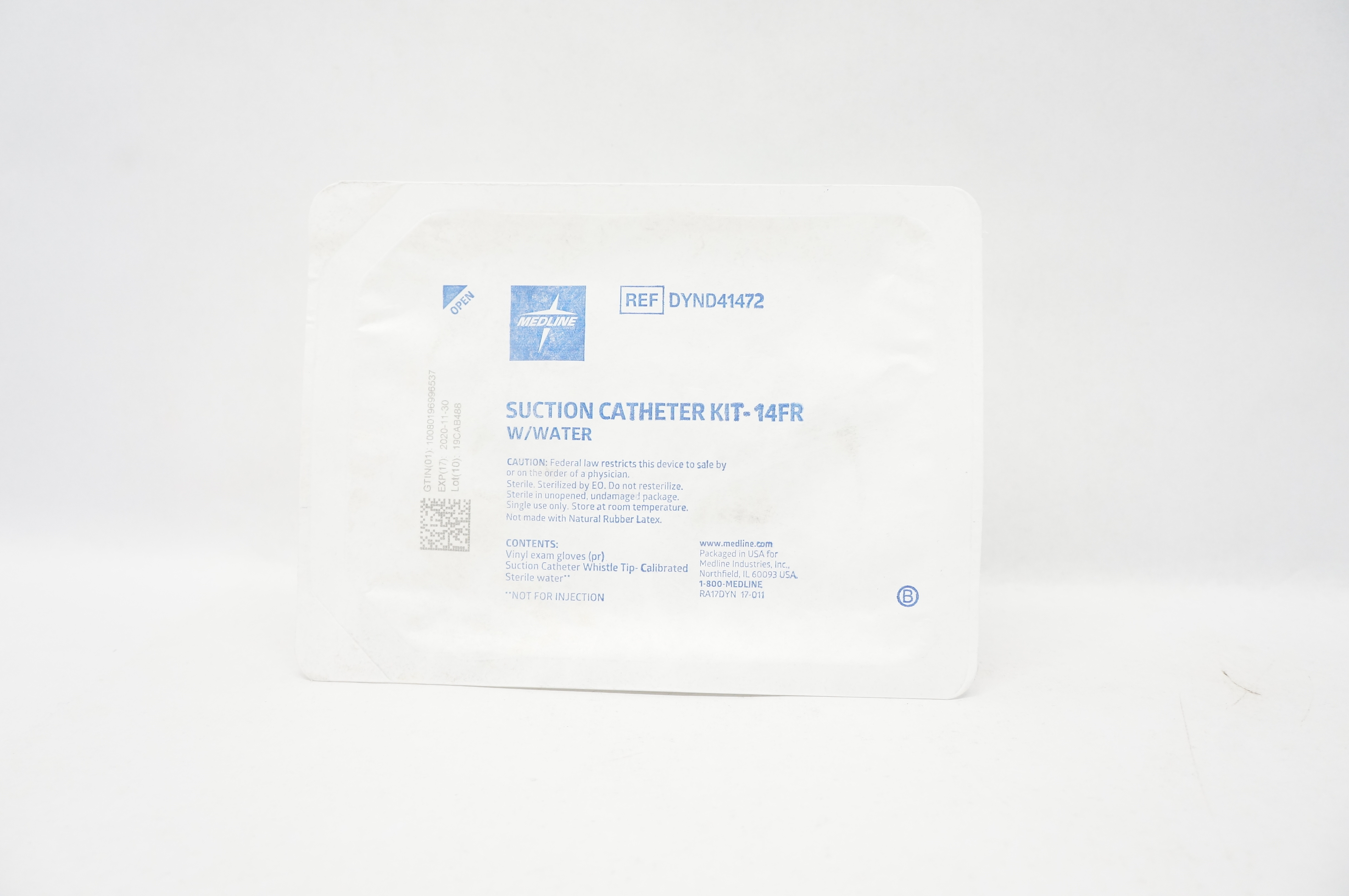 Medline DYND41472  Suction Cath Kit 14Fr. W/Water (x)