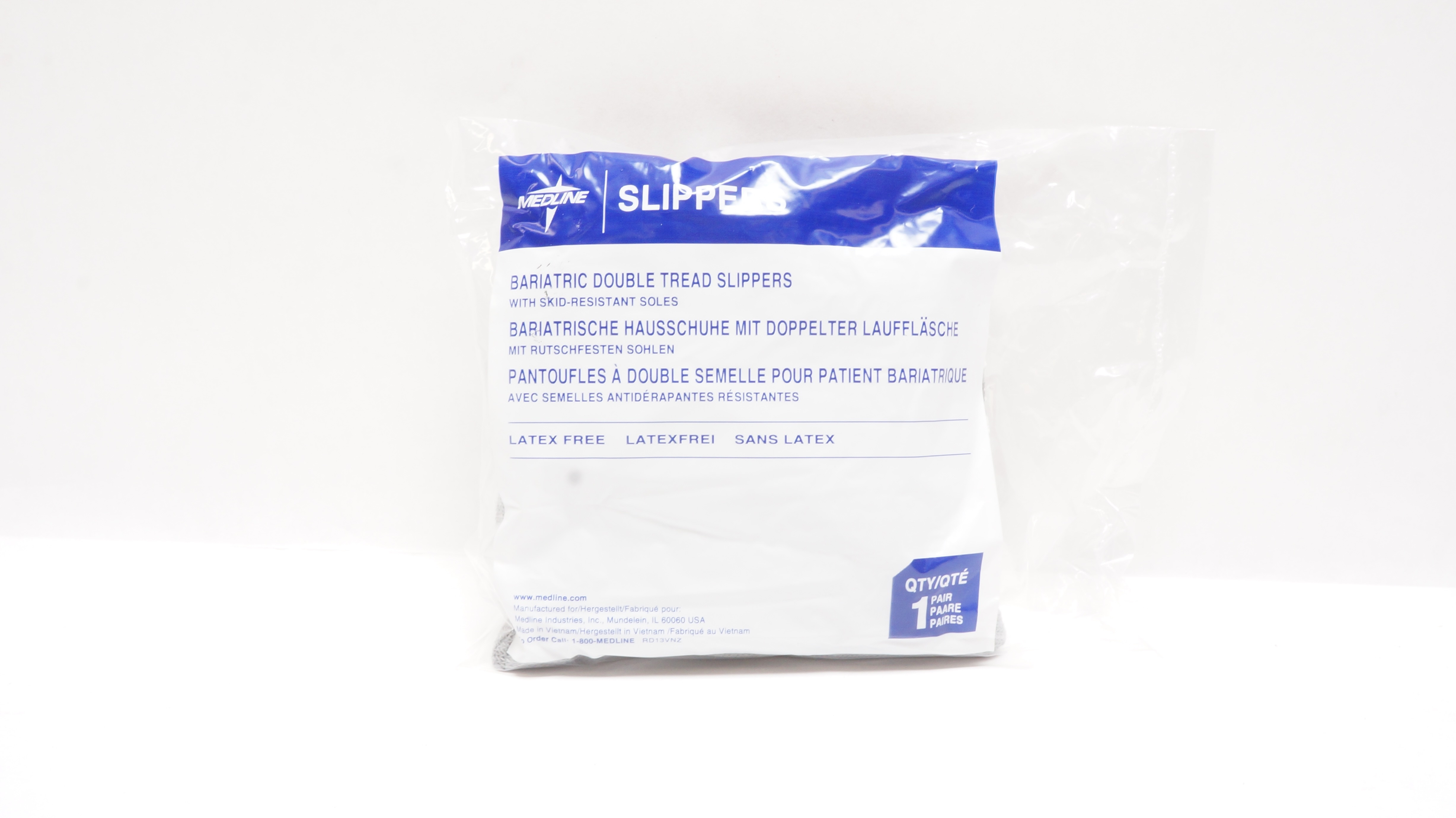 Medline Bariatric Double Tread Slippers Size XXXL