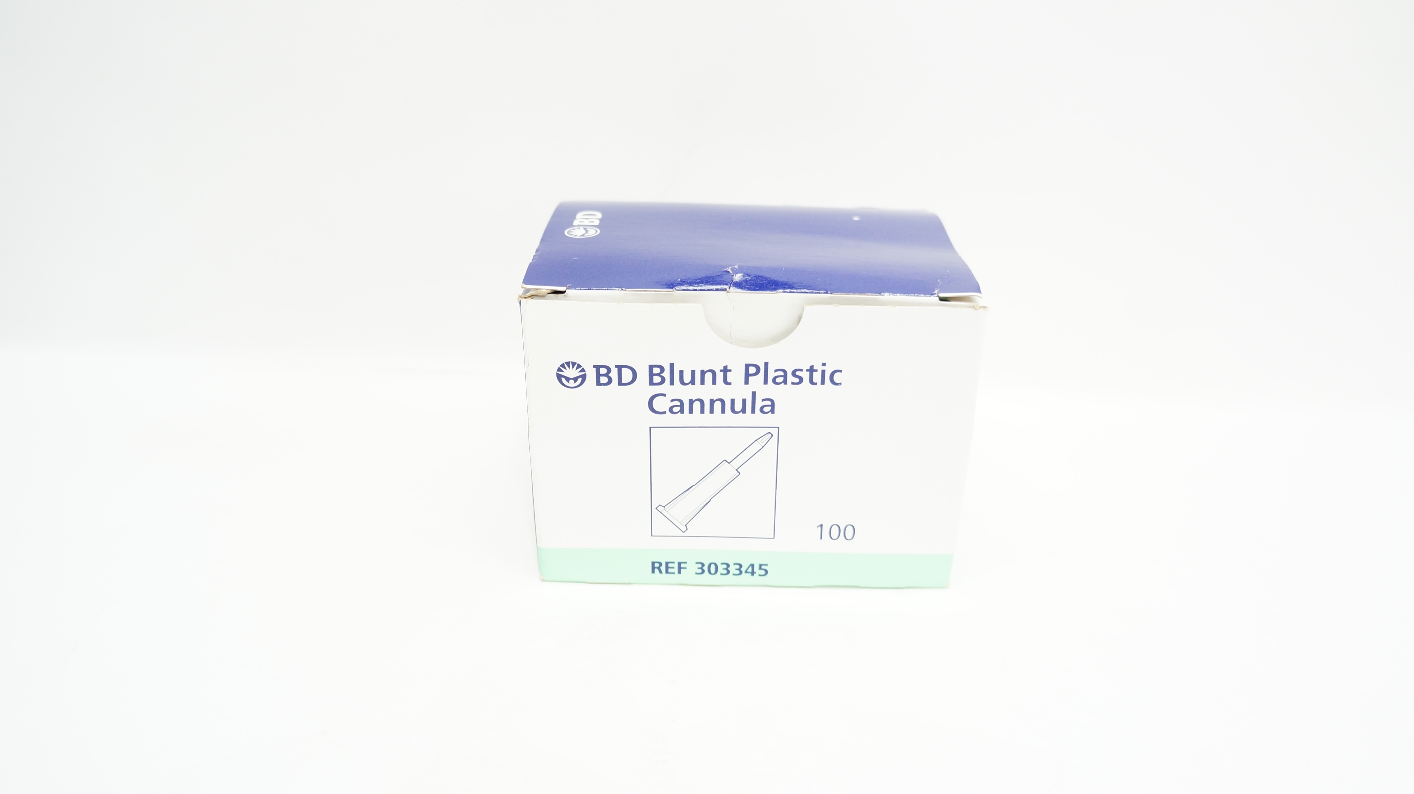 BD 303345 Blunt Plastic Cannula - Box of 55