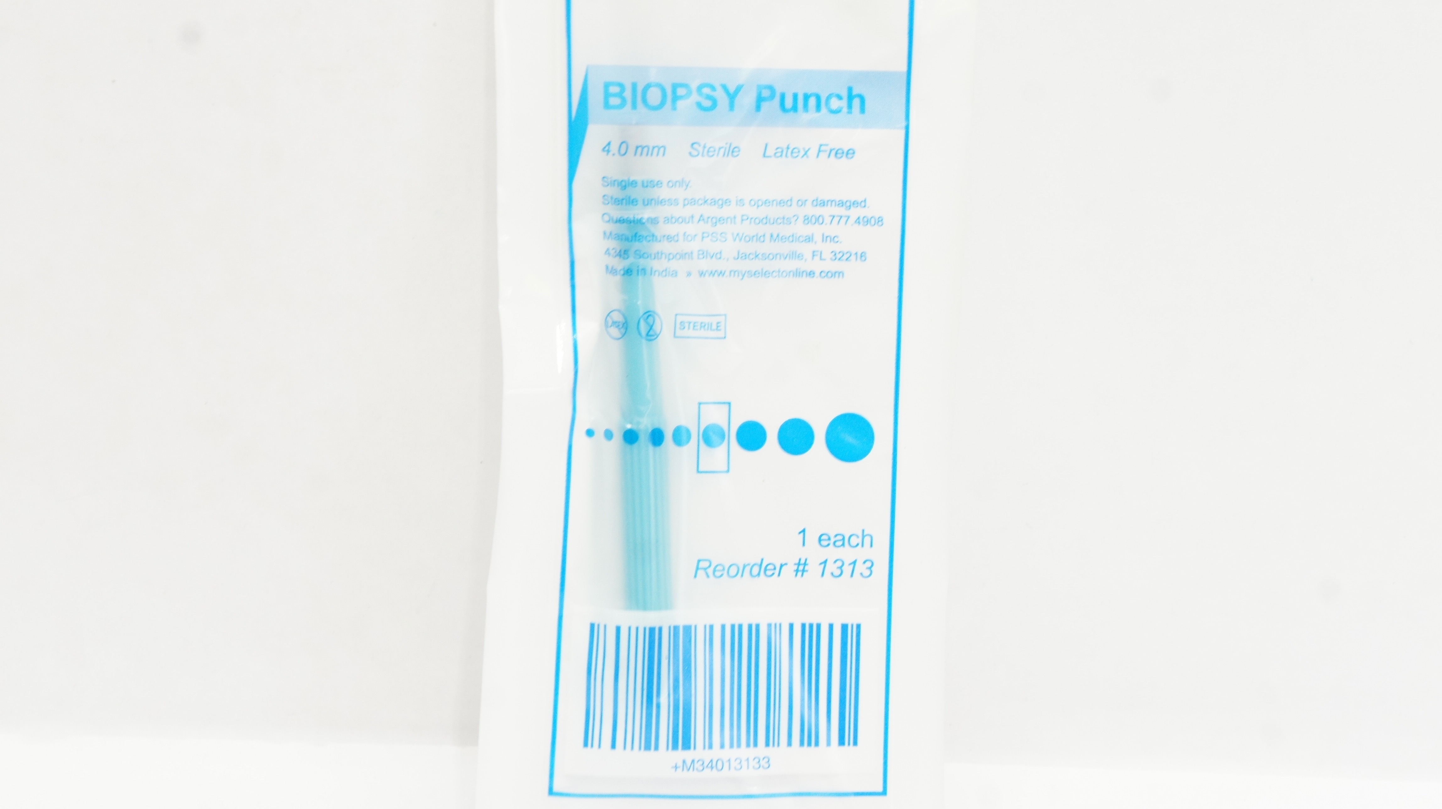 Argent 1313 Biopsy Punch 4.0mm (x)