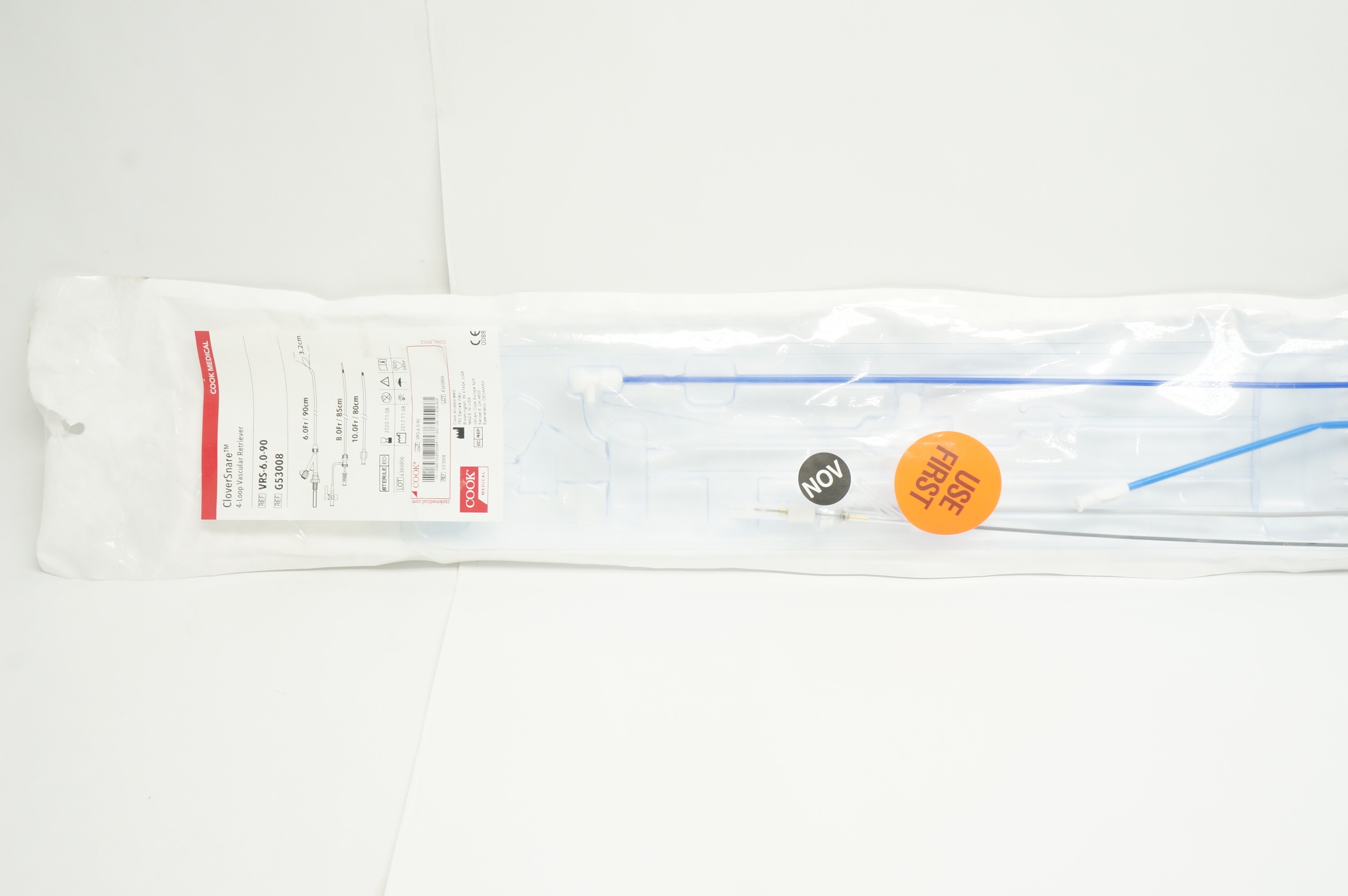 Cook Medical G53008 CloverSnare 4-Loop Vascular Retriever 6.0Frx8.0Frx10.0Fr (x)
