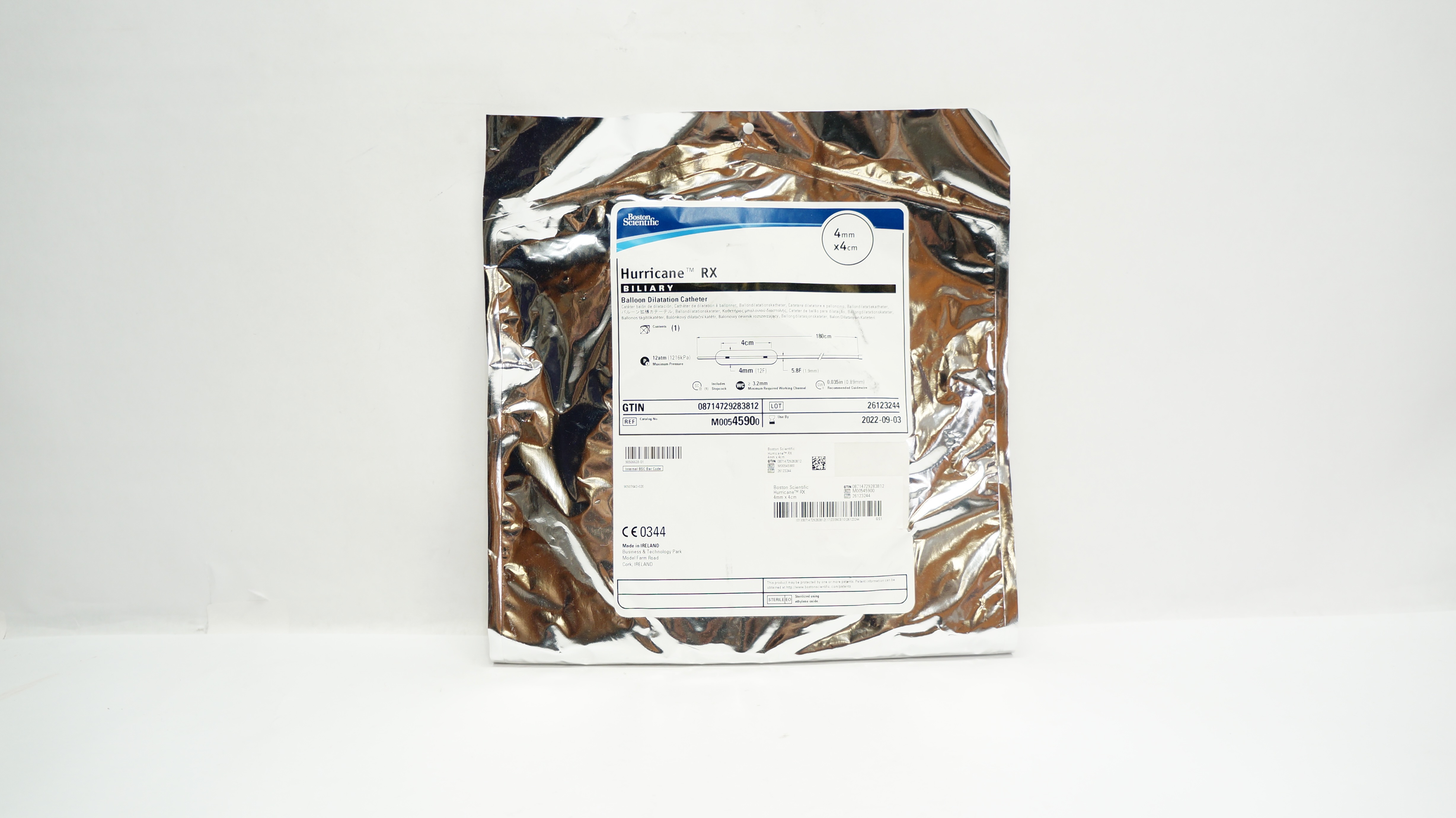 Boston Scientific M00545900 Hurricane RX Balloon Dilatation Cath. 4mm x 4cm (x)