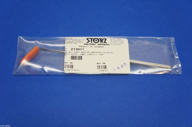 Karl Storz 213011 Fisch Sharp Mastoid Raspatory Elevator, Tip Width 10mm 