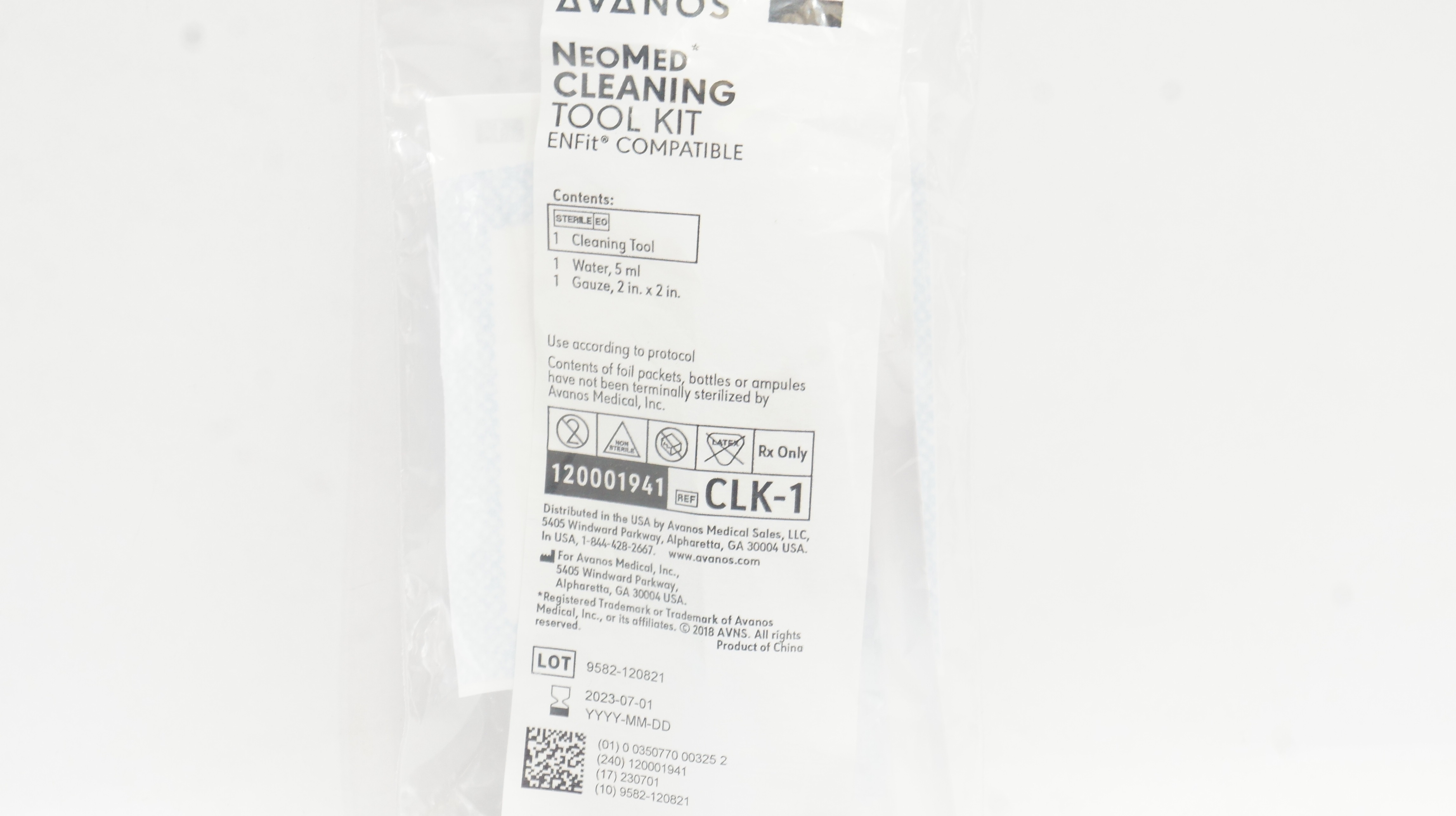 Avanos CLK-1 NeoMed ENFIT Cleaning Tool Kit (x)