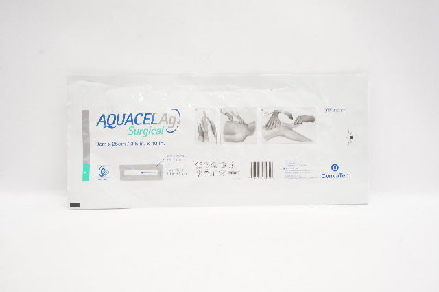 ConvaTec 412011 Aquacel Ag Surgical Cover Dressing 3.5 inch x 10 inch
