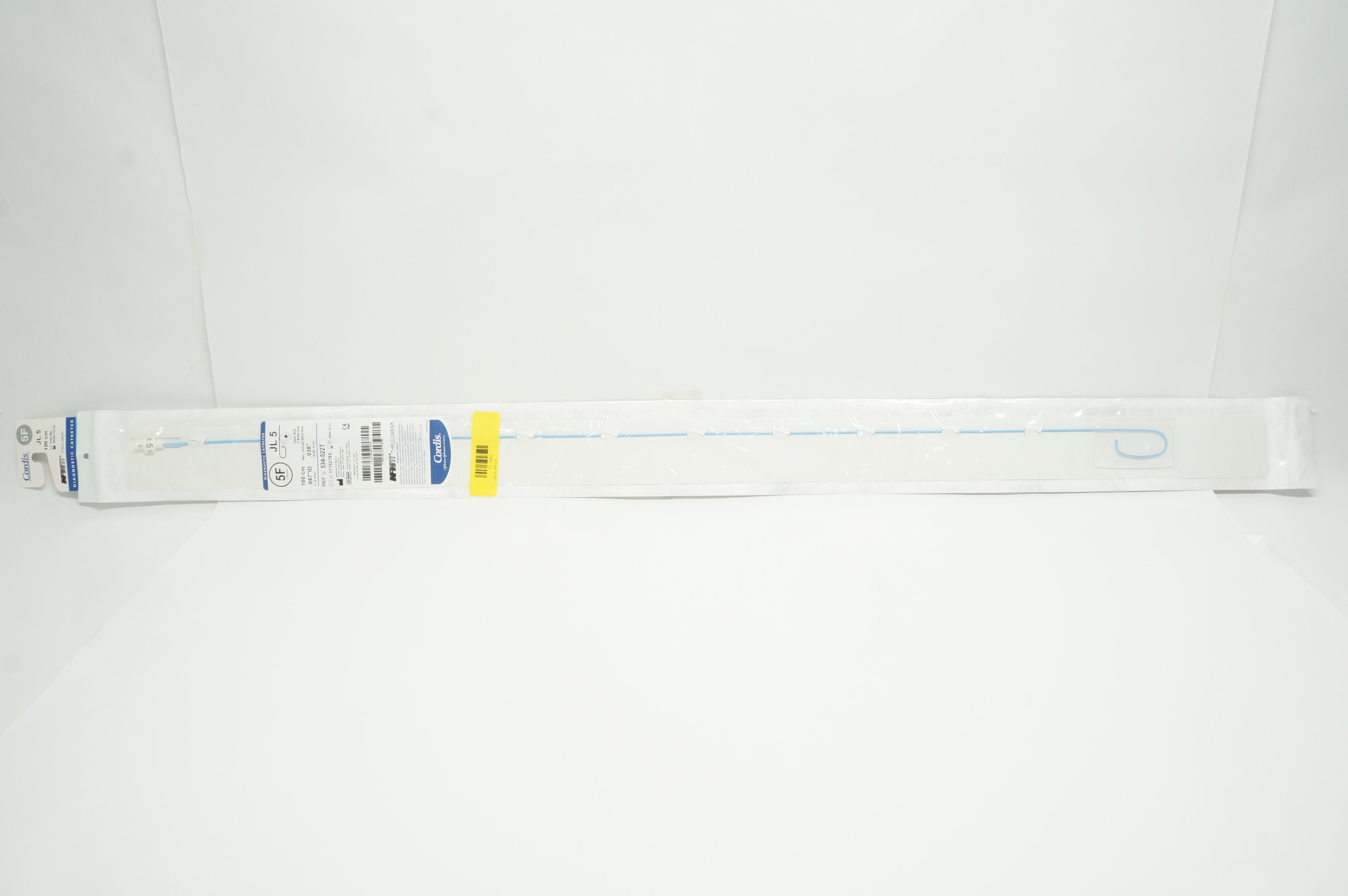 Cordis 534-522T Diagnostic Cath. JL5, 5F x 0.47inch x 100cm (x)